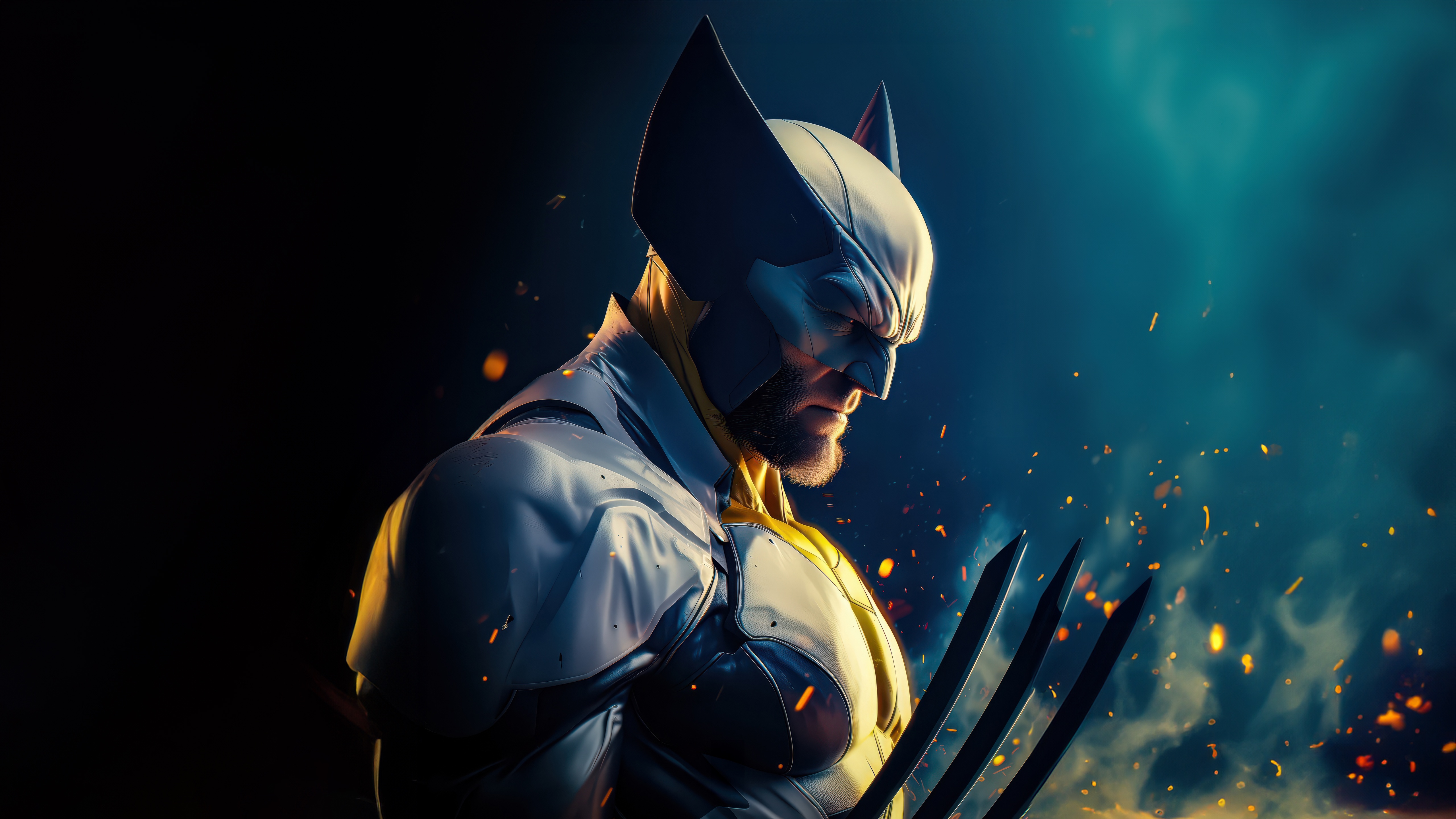 Wolverine with Claws HD Wallpaper