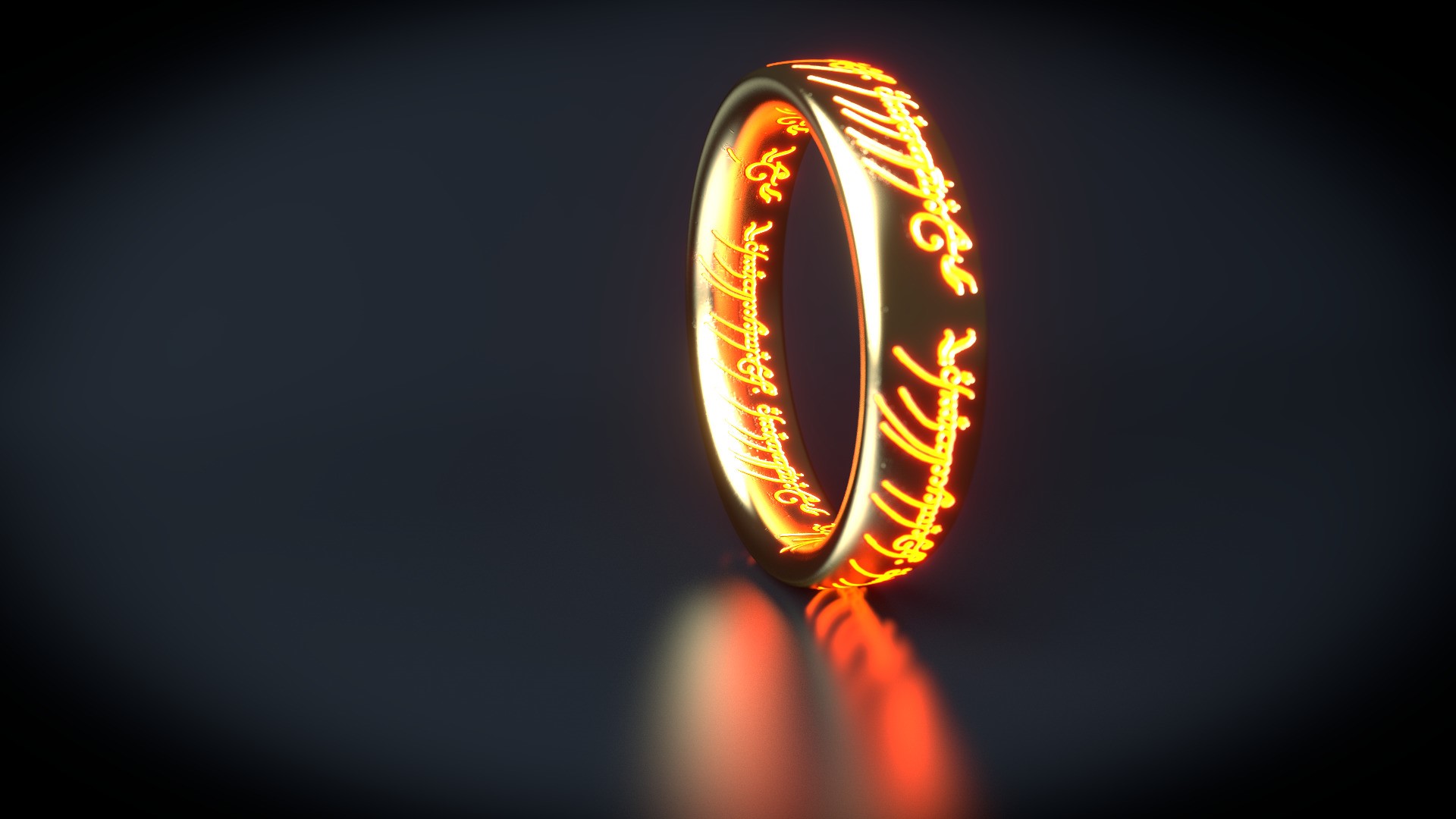 The One Ring from The Lord of the Rings HD Wallpaper