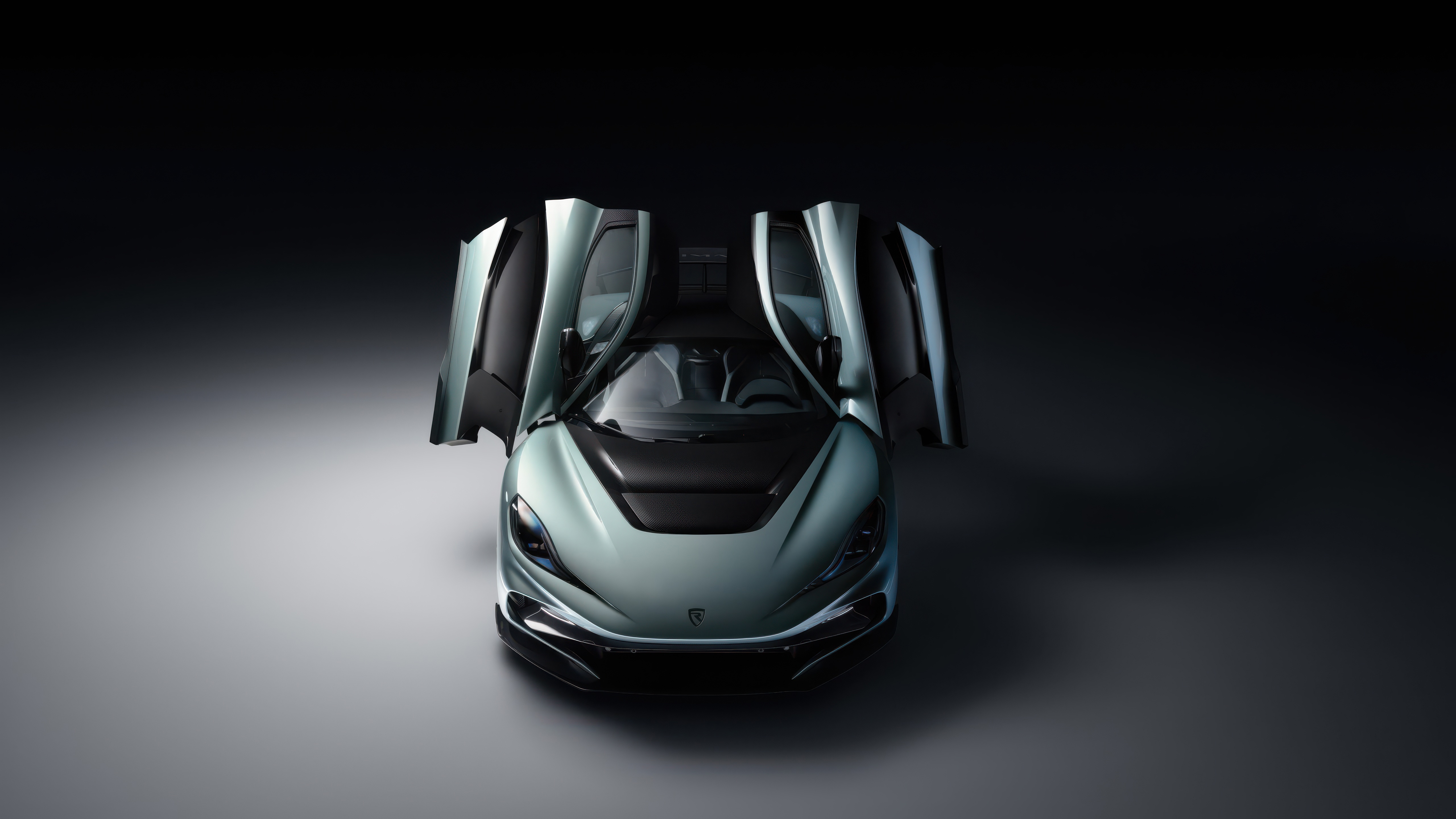 Rimac Nevera with doors open HD Wallpaper