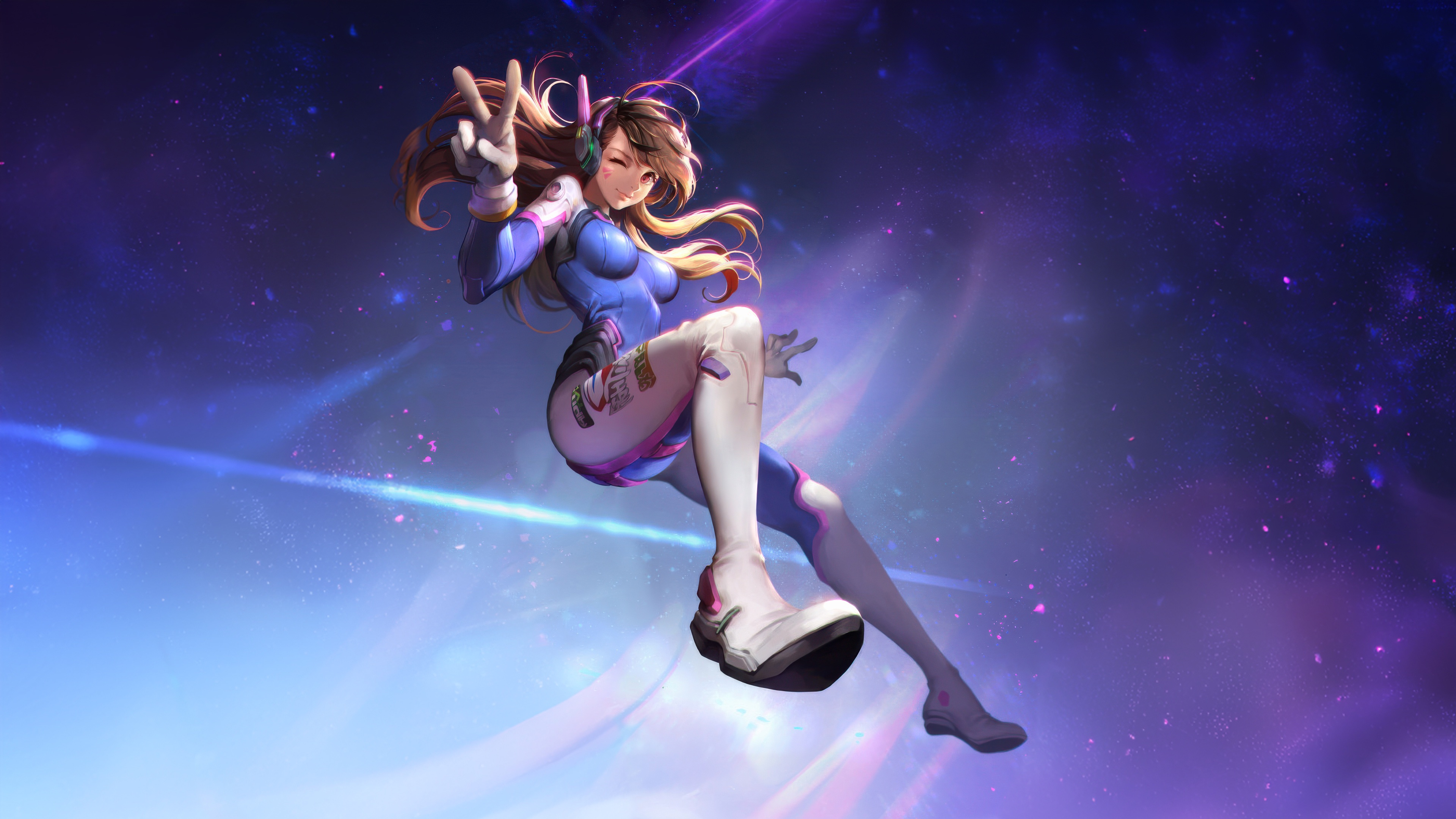 Overwatch D.Va Artwork HD Wallpaper
