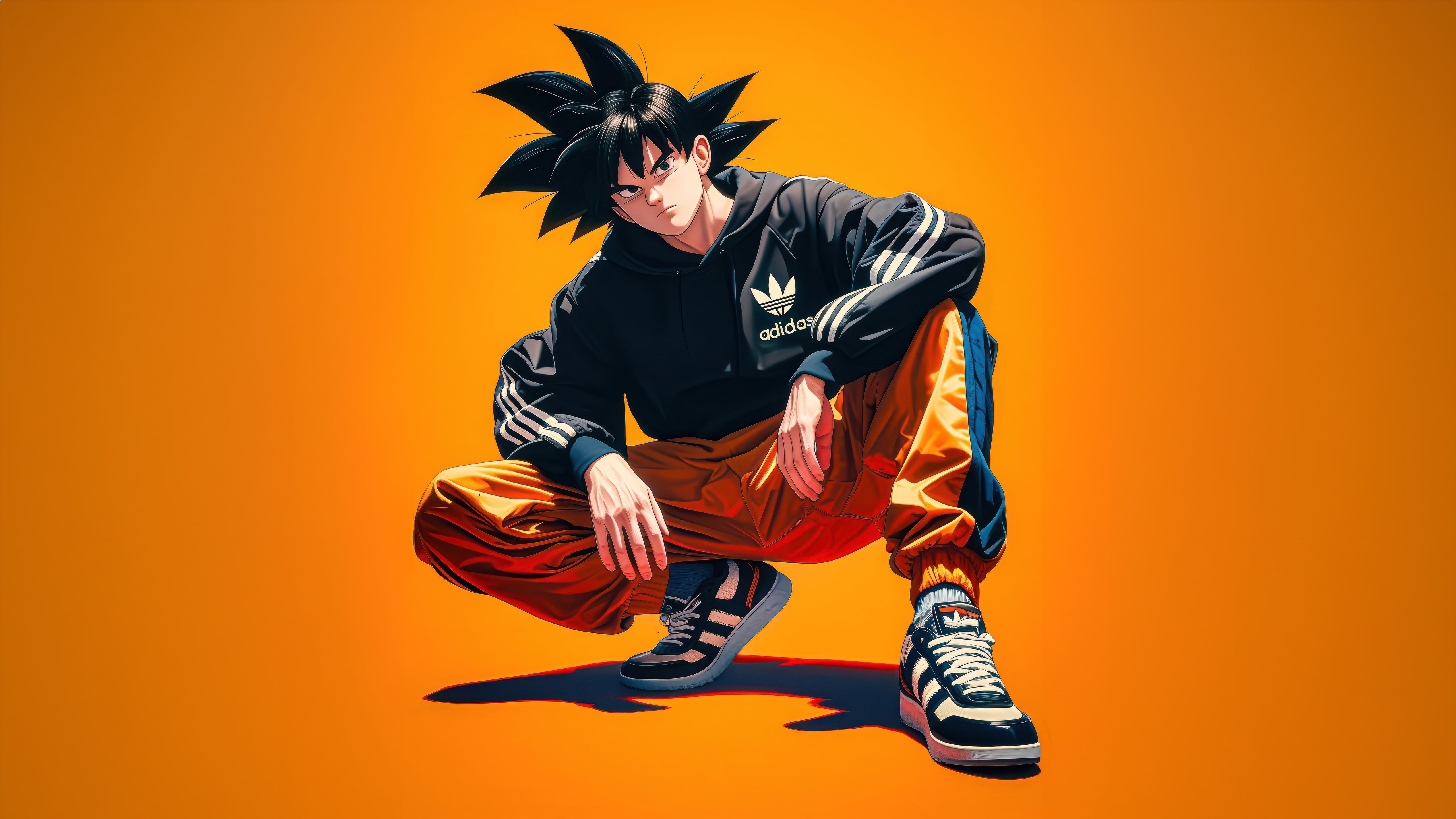 Goku in Adidas tracksuit HD Wallpaper