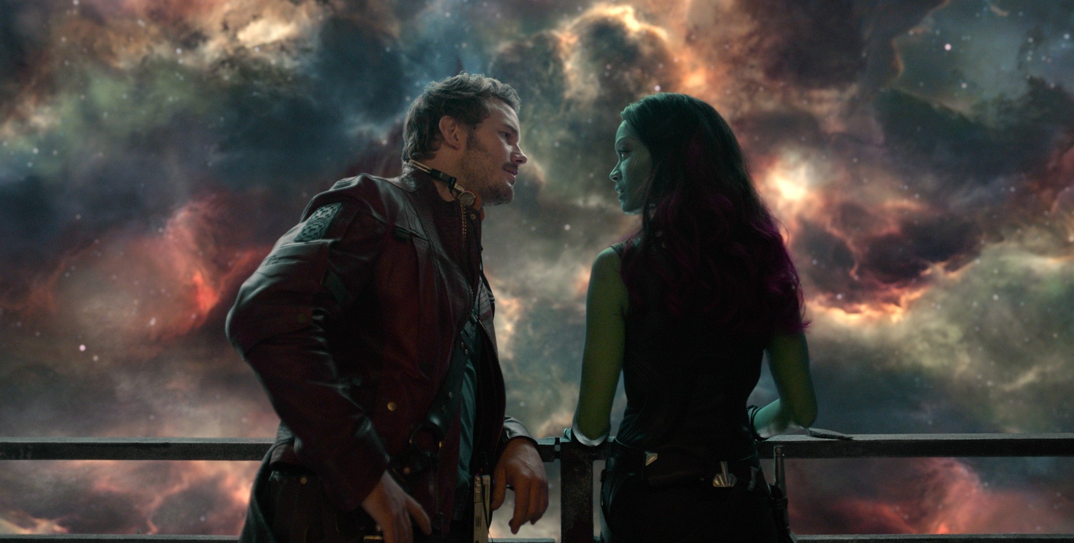 Star-Lord and Gamora from Guardians of the Galaxy HD Wallpaper
