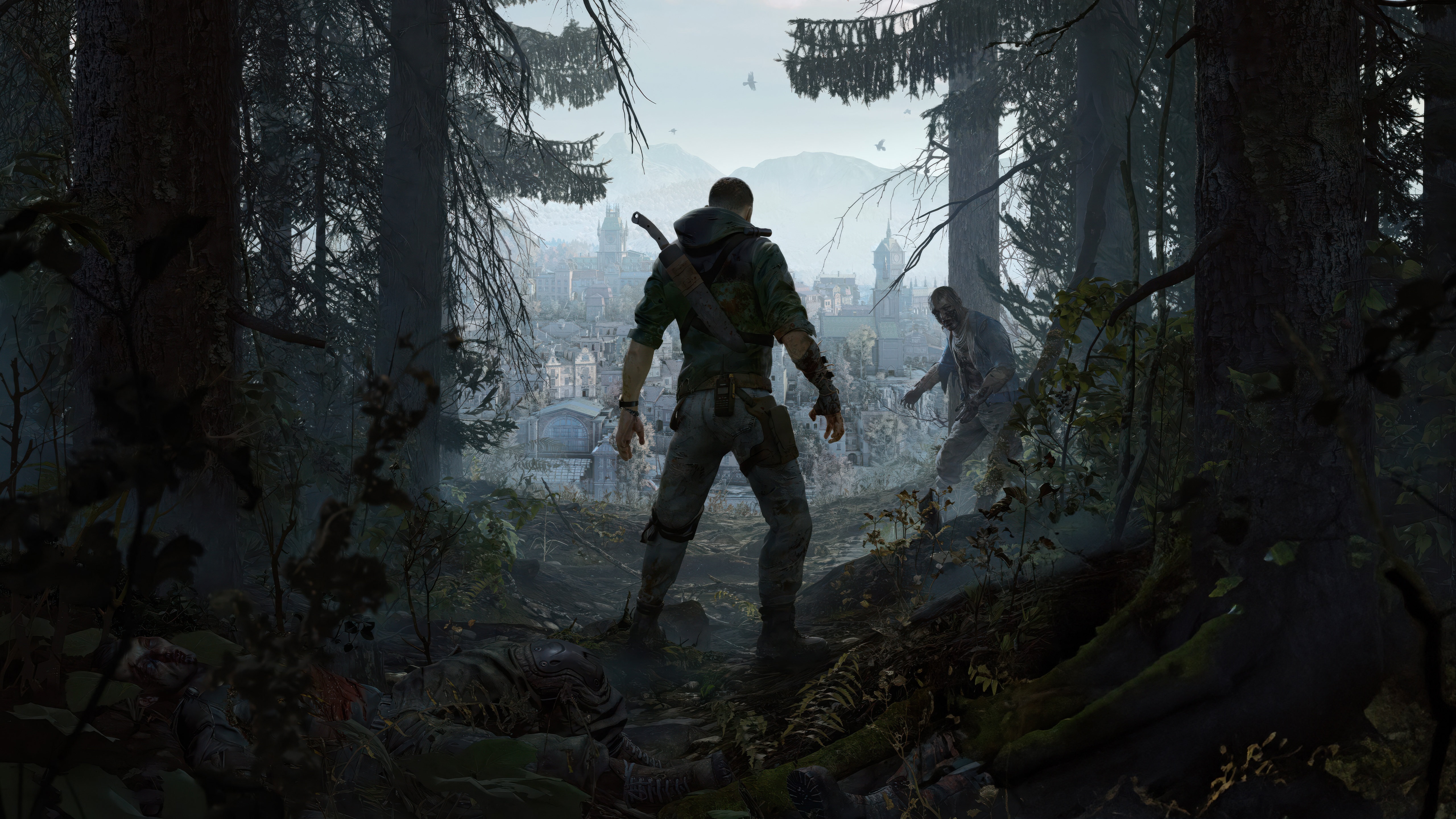 Dying Light The Beast in a Forest HD Wallpaper