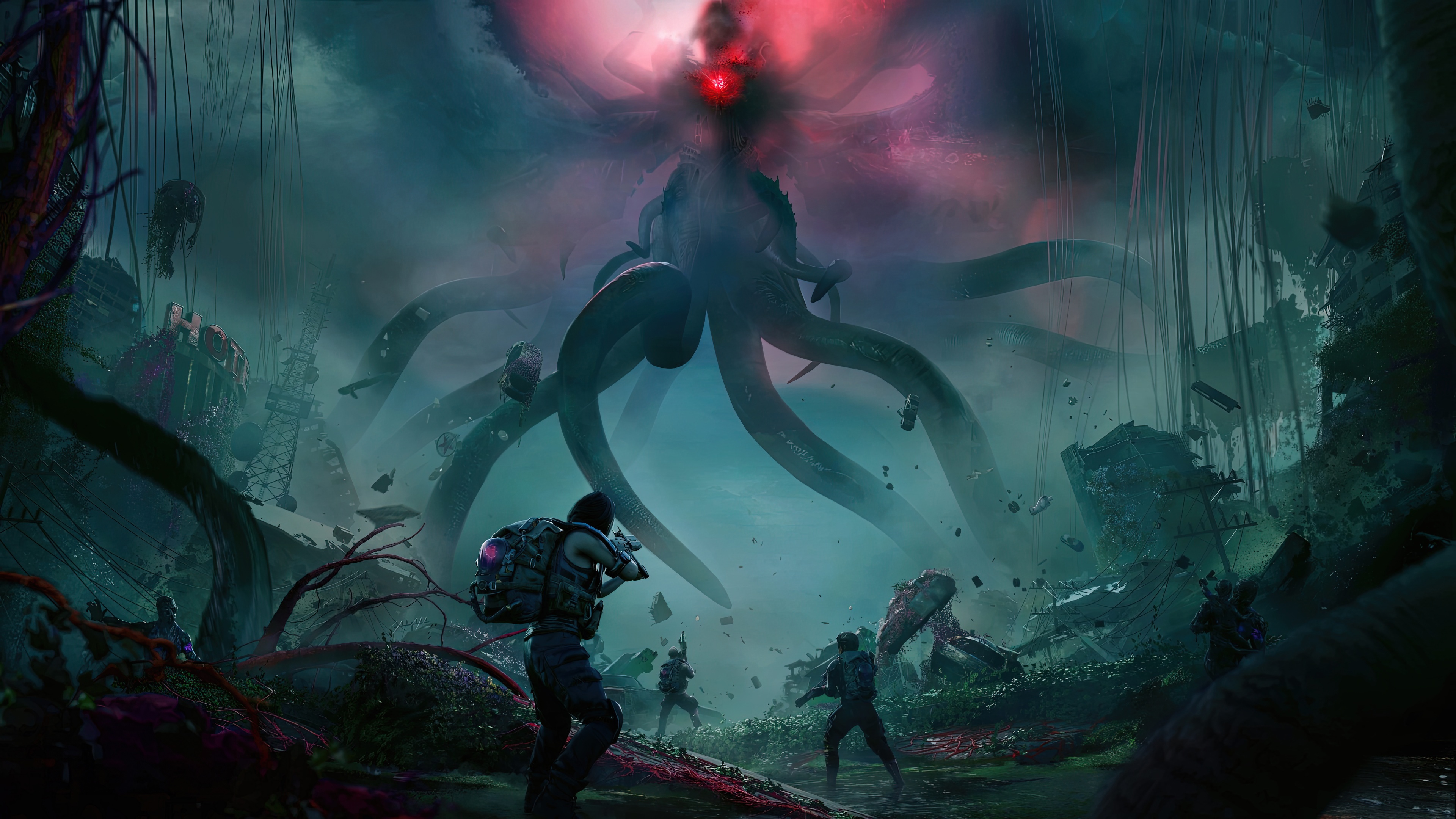 Once Human 2024 Giant Monster Attack HD Wallpaper