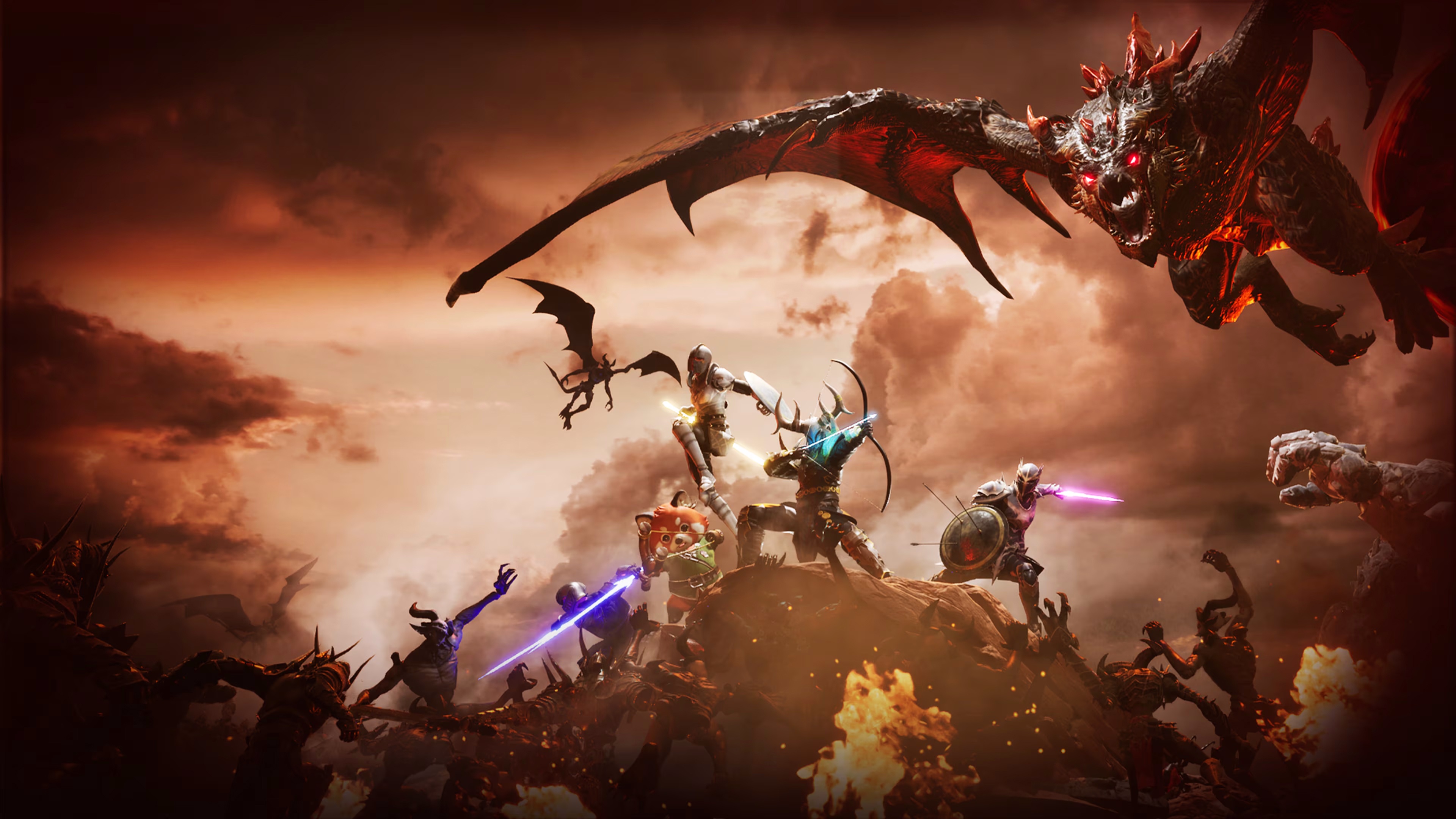 Darksword Battle Eternity Dragon Fight HD Wallpaper