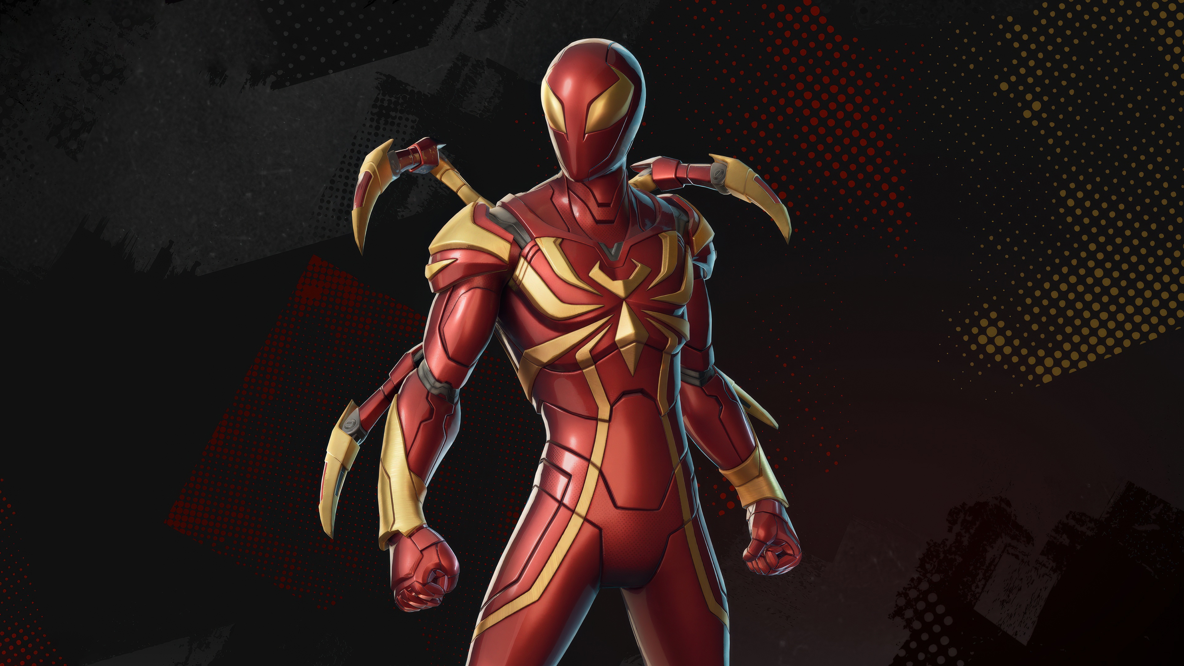 Iron Spider-Man in Fortnite HD Wallpaper