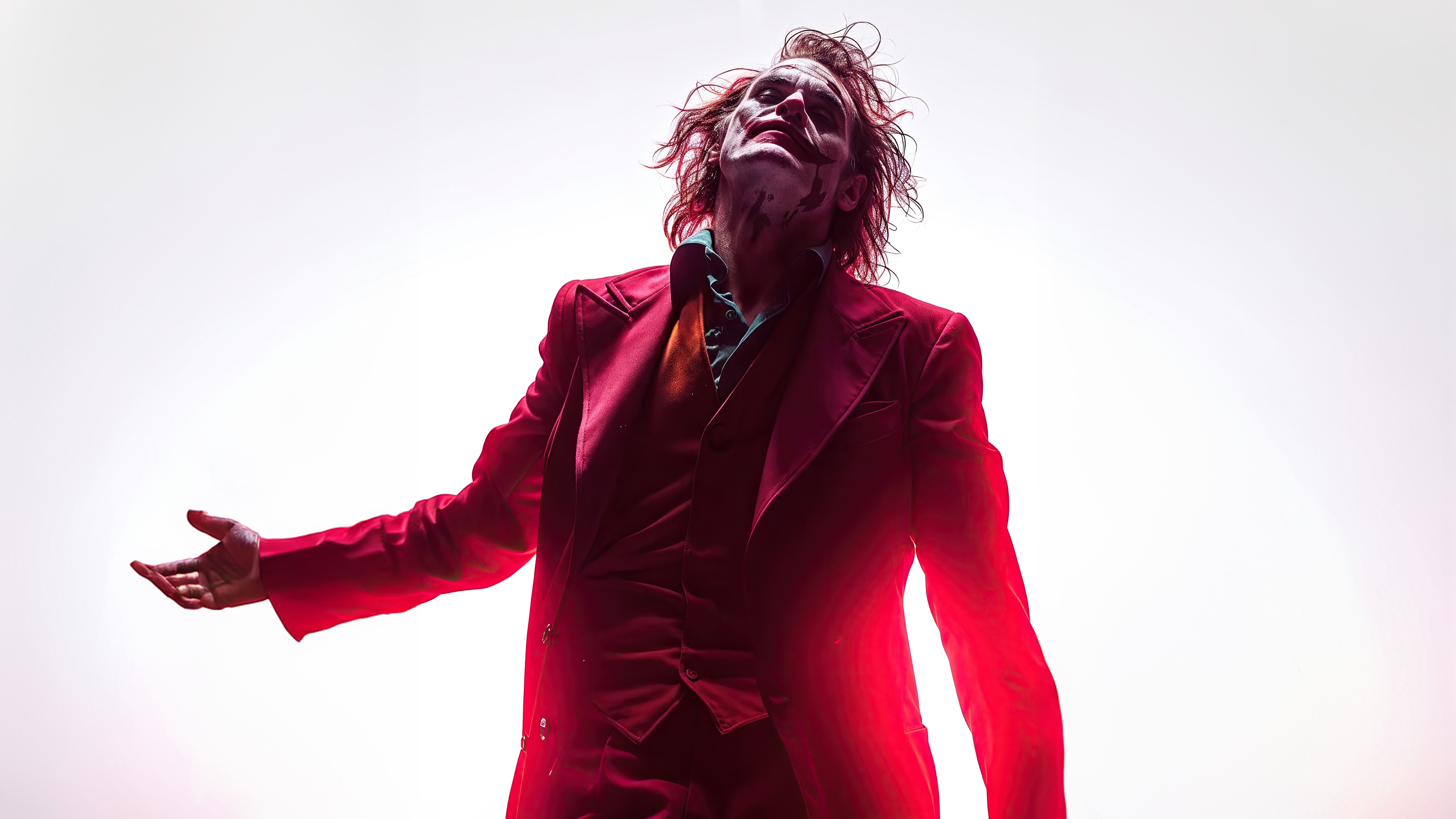 Joker in a red suit HD Wallpaper