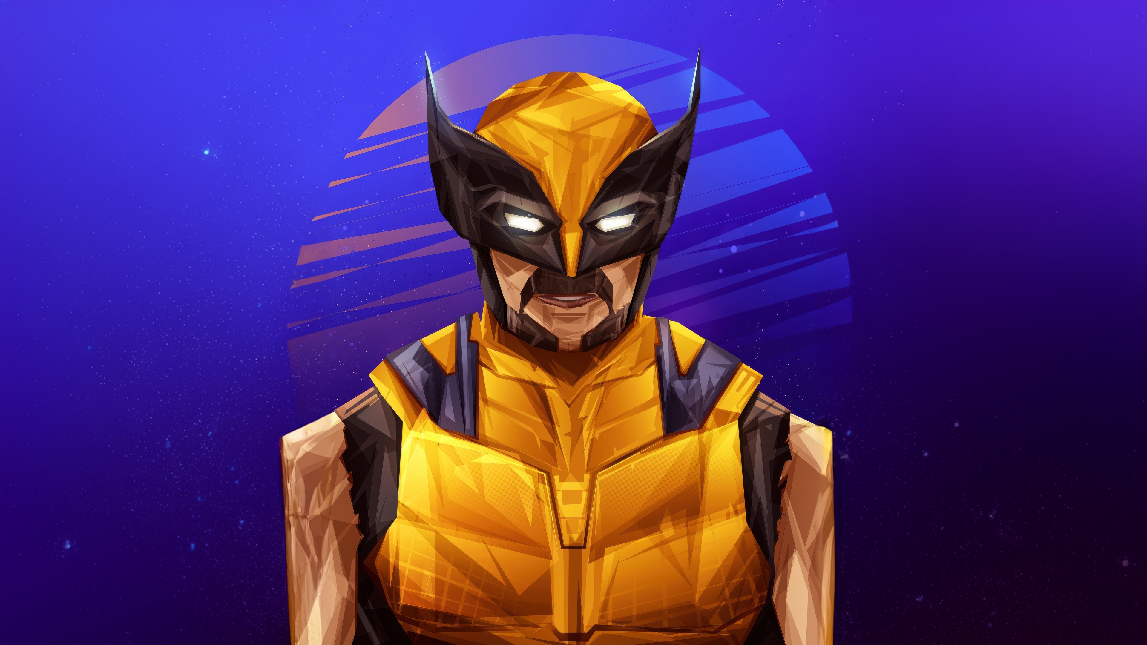 Wolverine in Yellow and Black Costume HD Wallpaper
