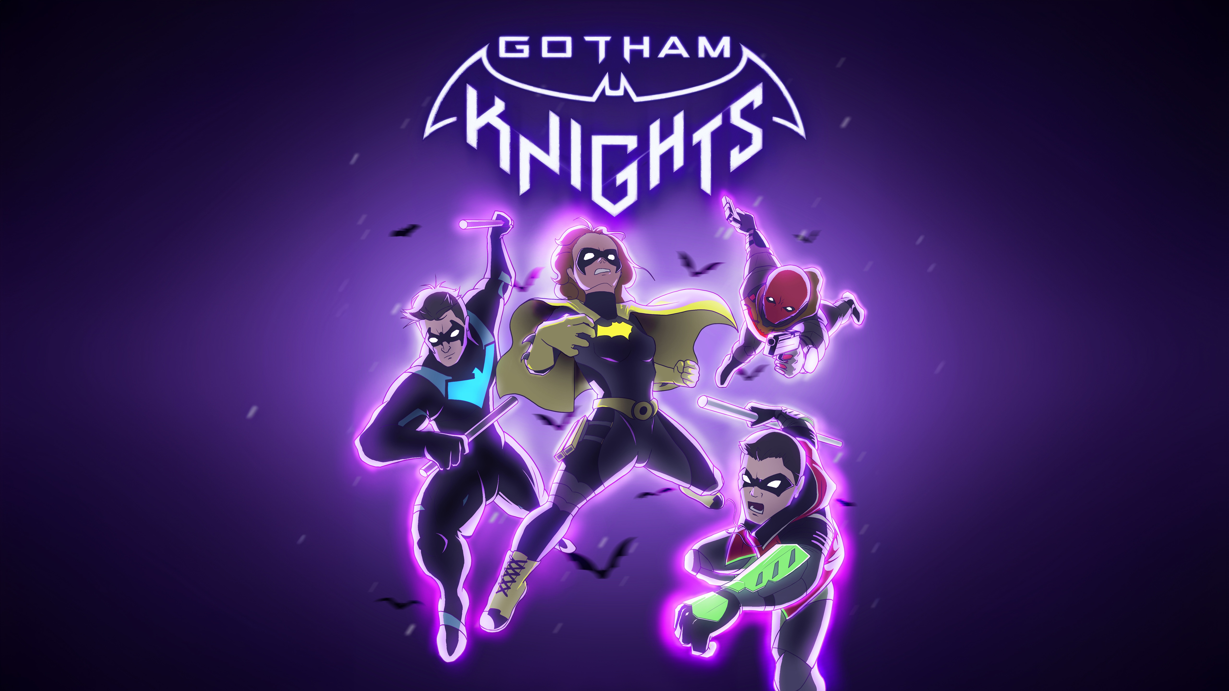 Gotham Knights Characters in Stylized Art HD Wallpaper