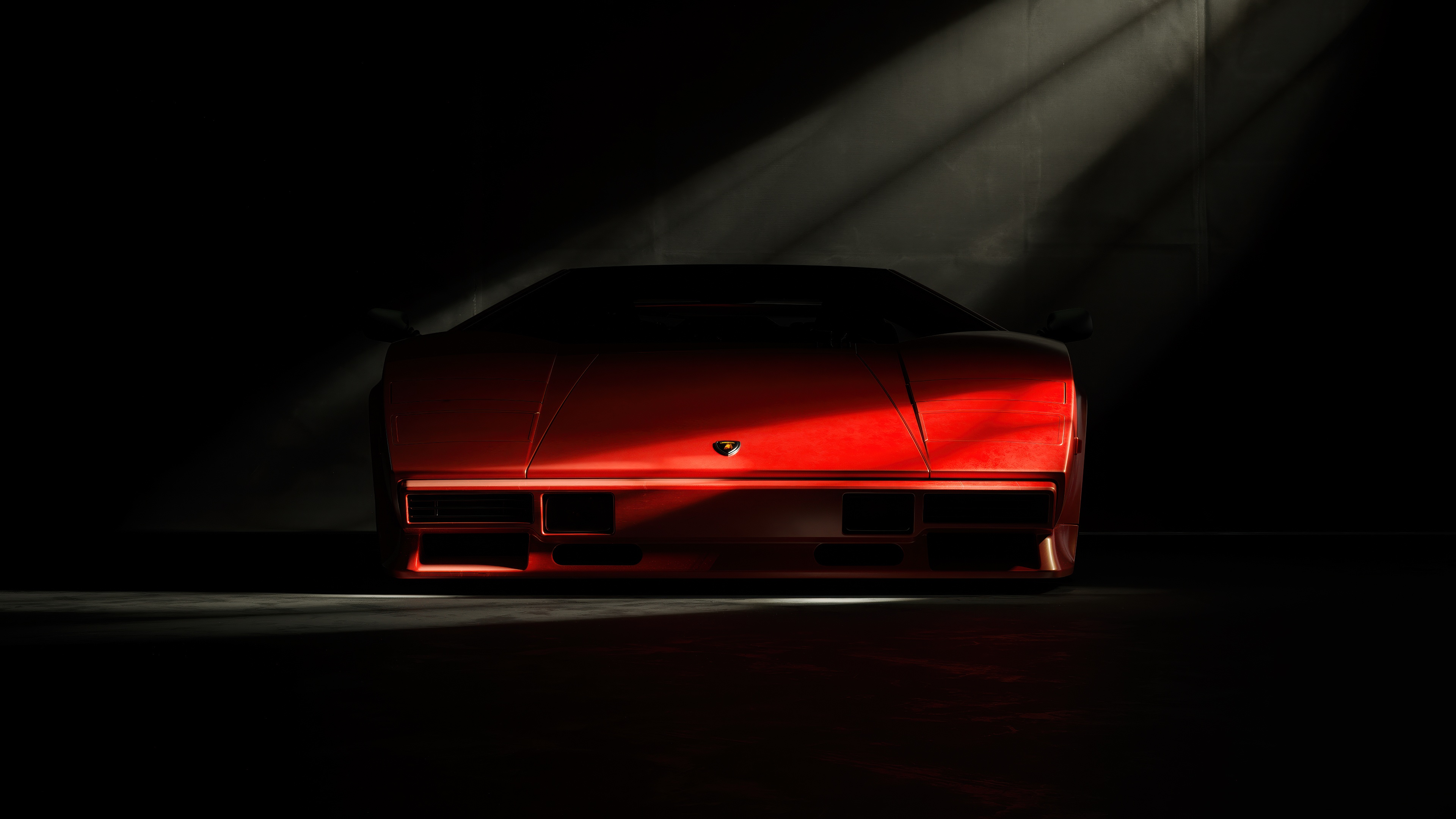 Red Lamborghini Countach HD Wallpaper
