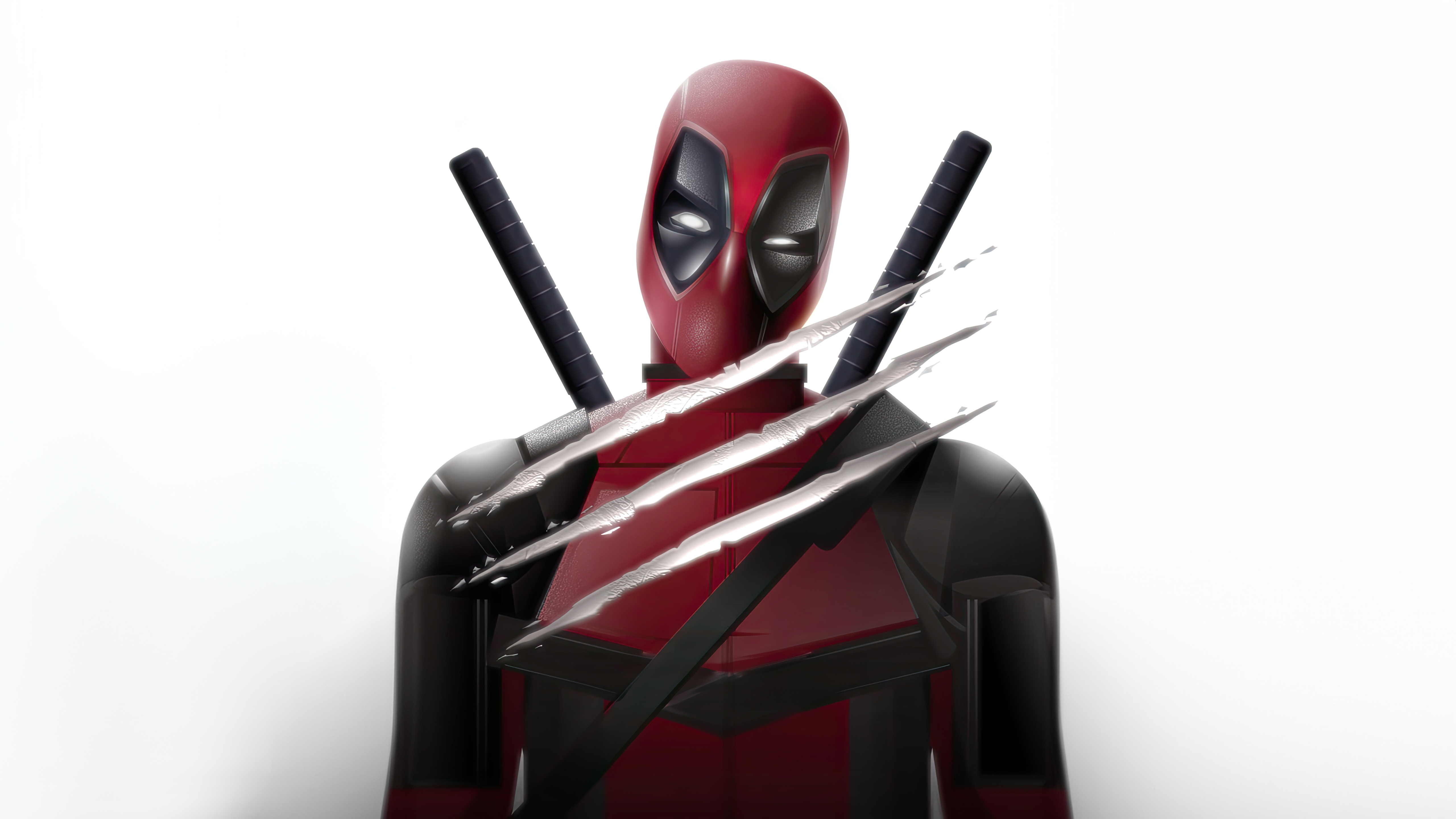 Deadpool with claw marks HD Wallpaper