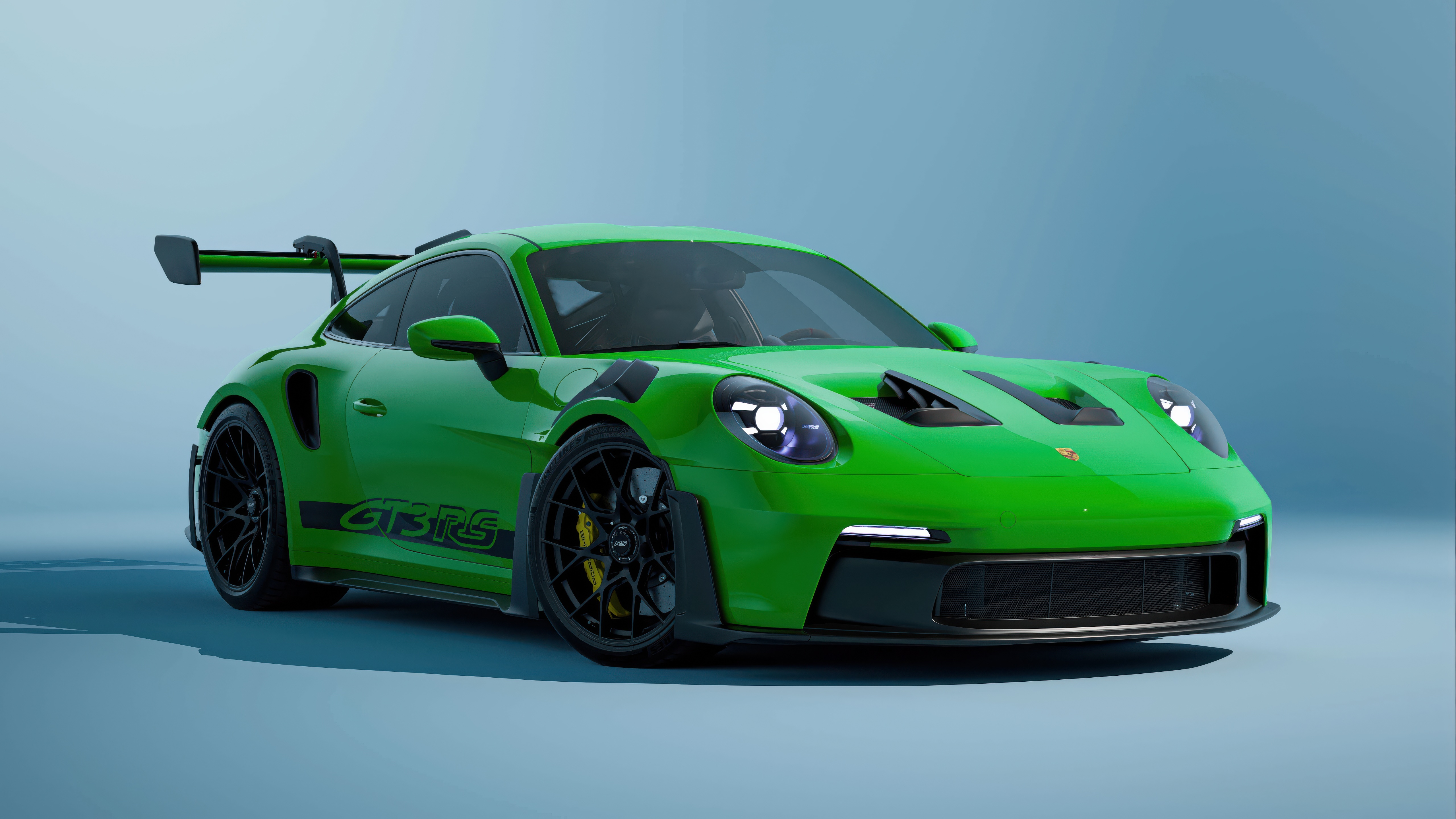 Green Porsche 911 Gt3 Rs HD Wallpaper
