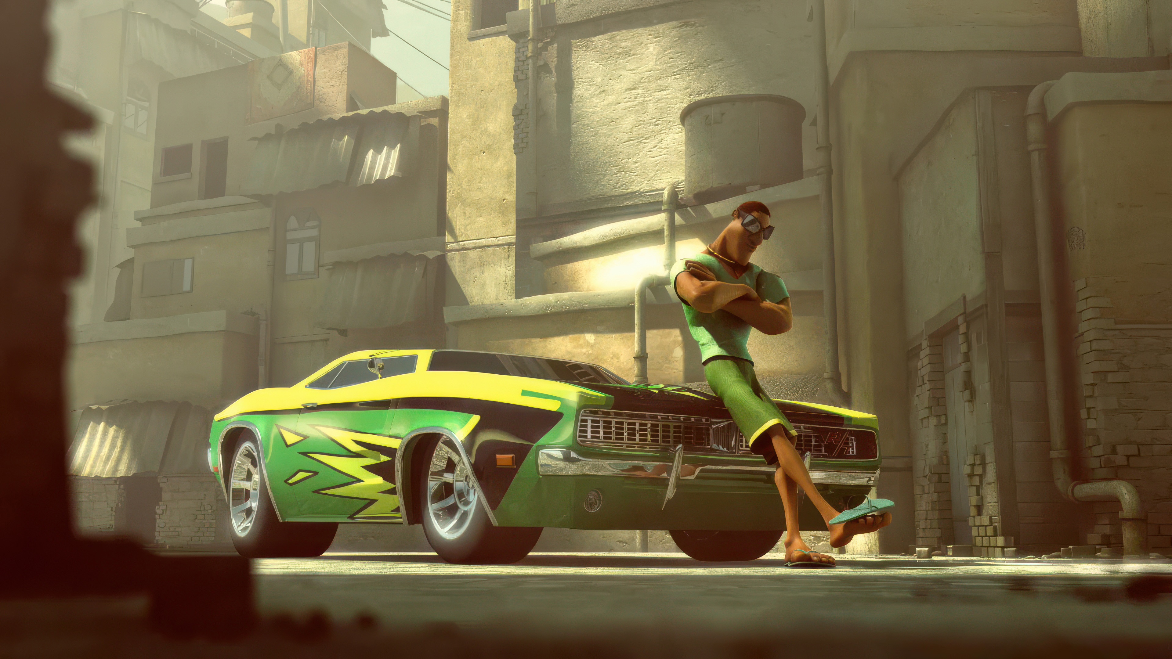 Need For Speed Nitro car and man HD Wallpaper