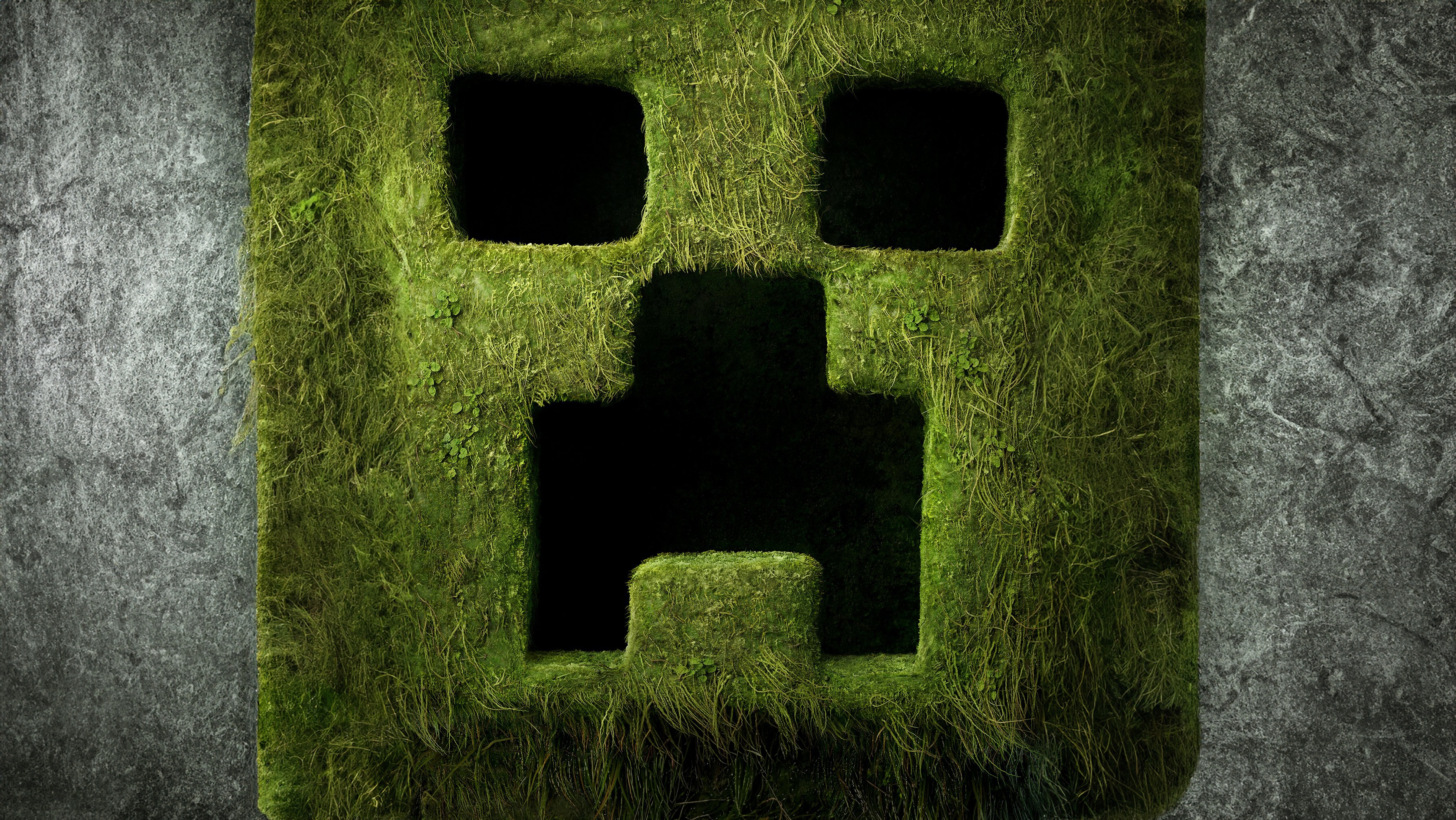 Minecraft Creeper Moss Texture HD Wallpaper