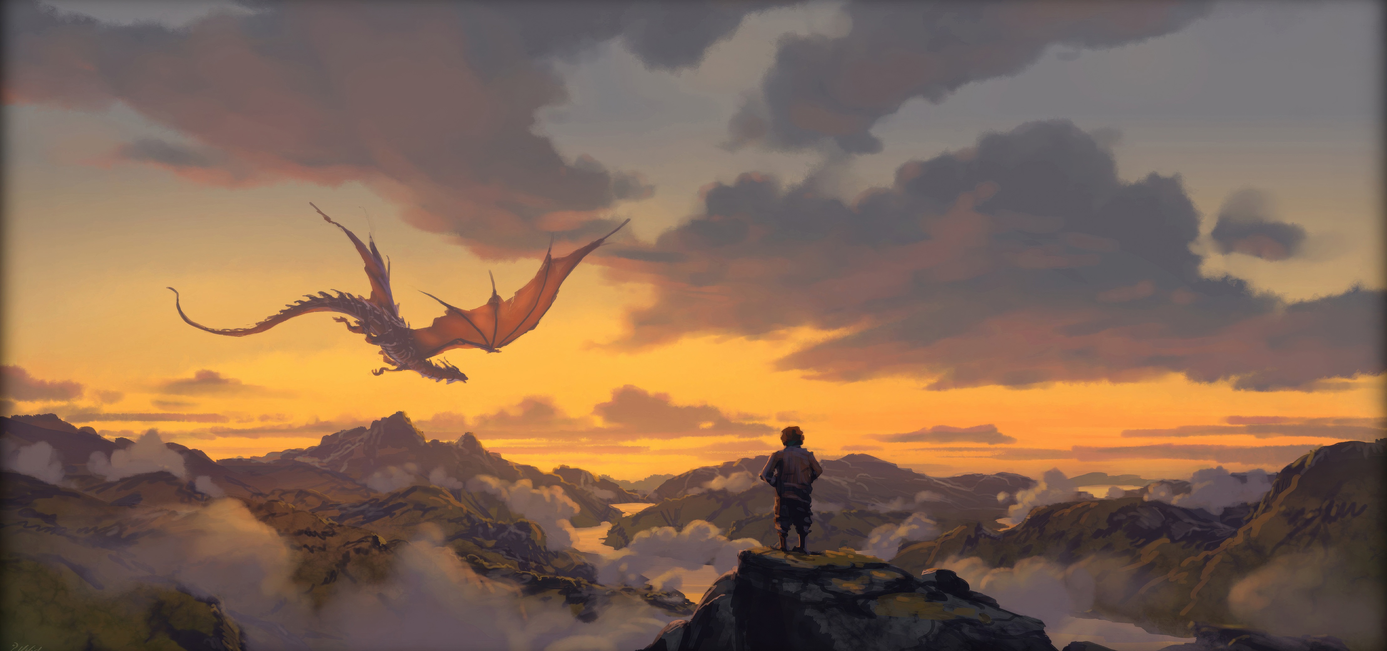 Tyrion Lannister and Dragon in Game of Thrones HD Wallpaper