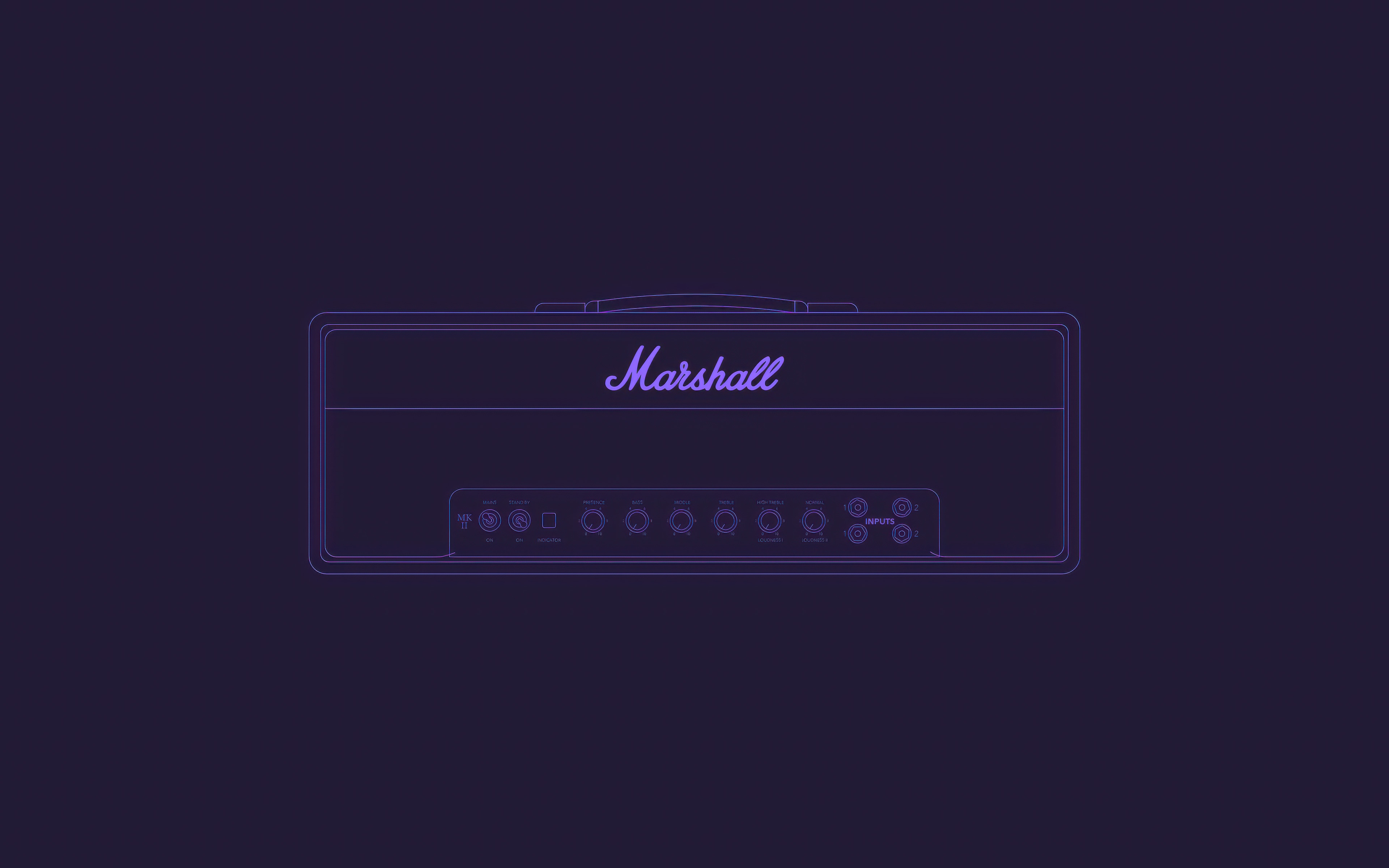 Marshall amplifier with inputs and controls HD Wallpaper