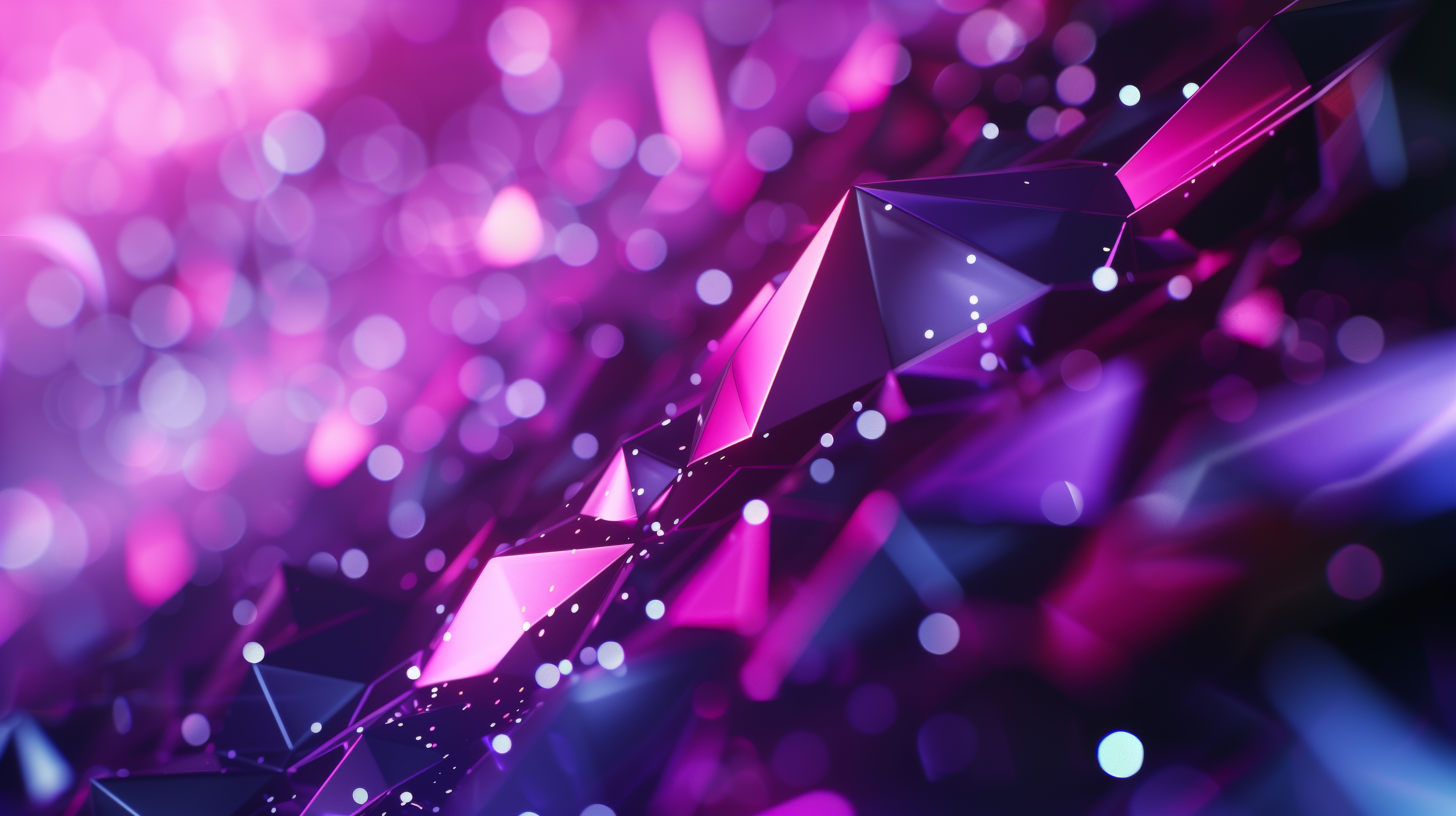 Prismatic Crystal Shapes HD Wallpaper