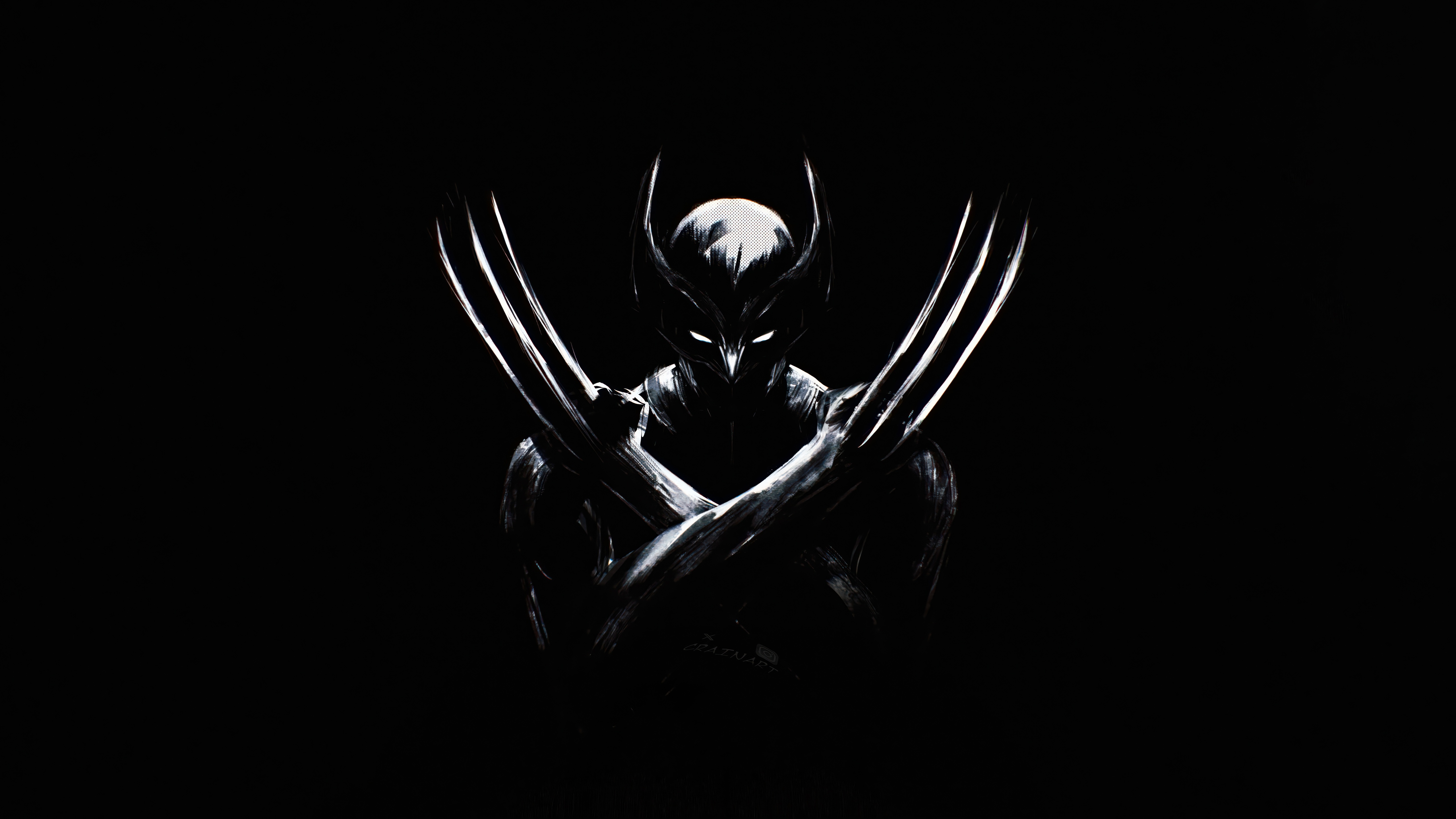 Wolverine with Claws Extended HD Wallpaper