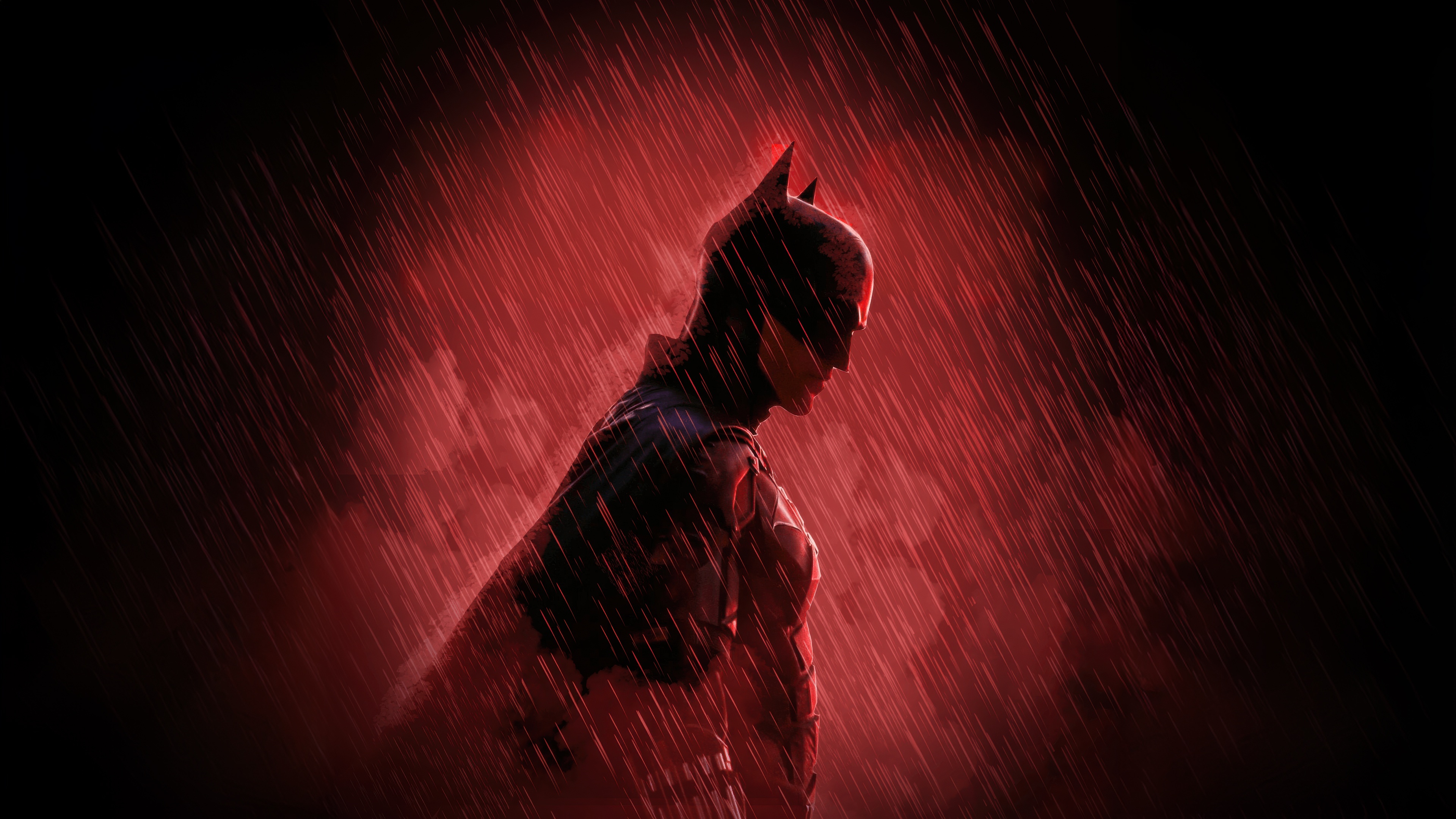 The Batman in the Rain HD Wallpaper