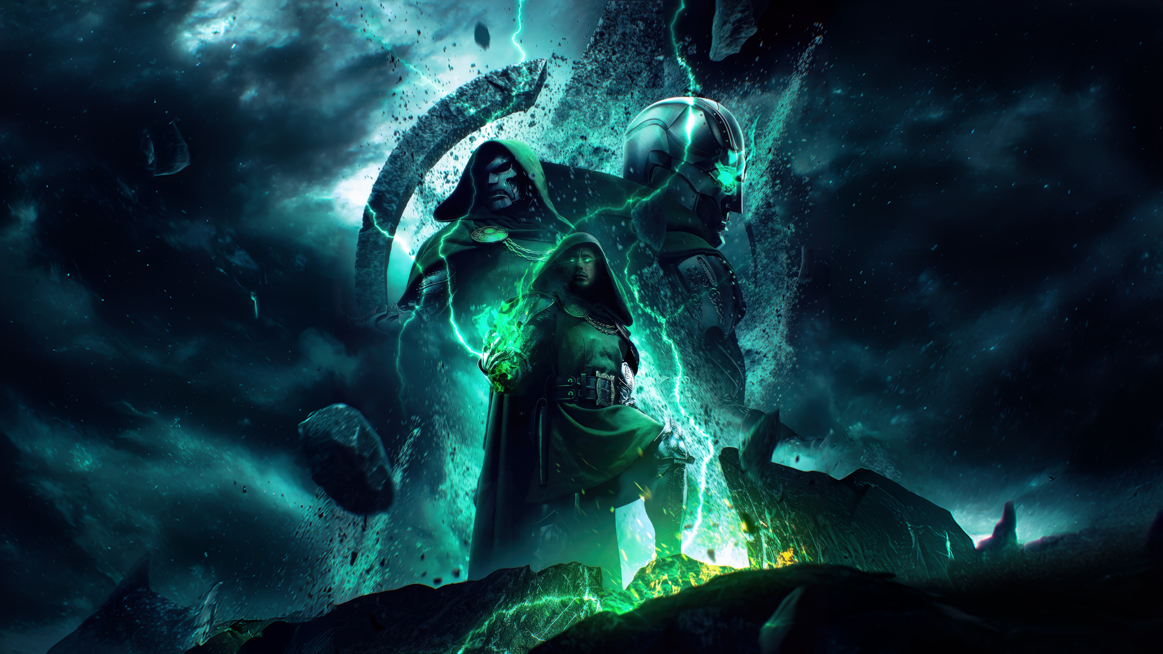 Doctor Doom and Kang the Conqueror HD Wallpaper