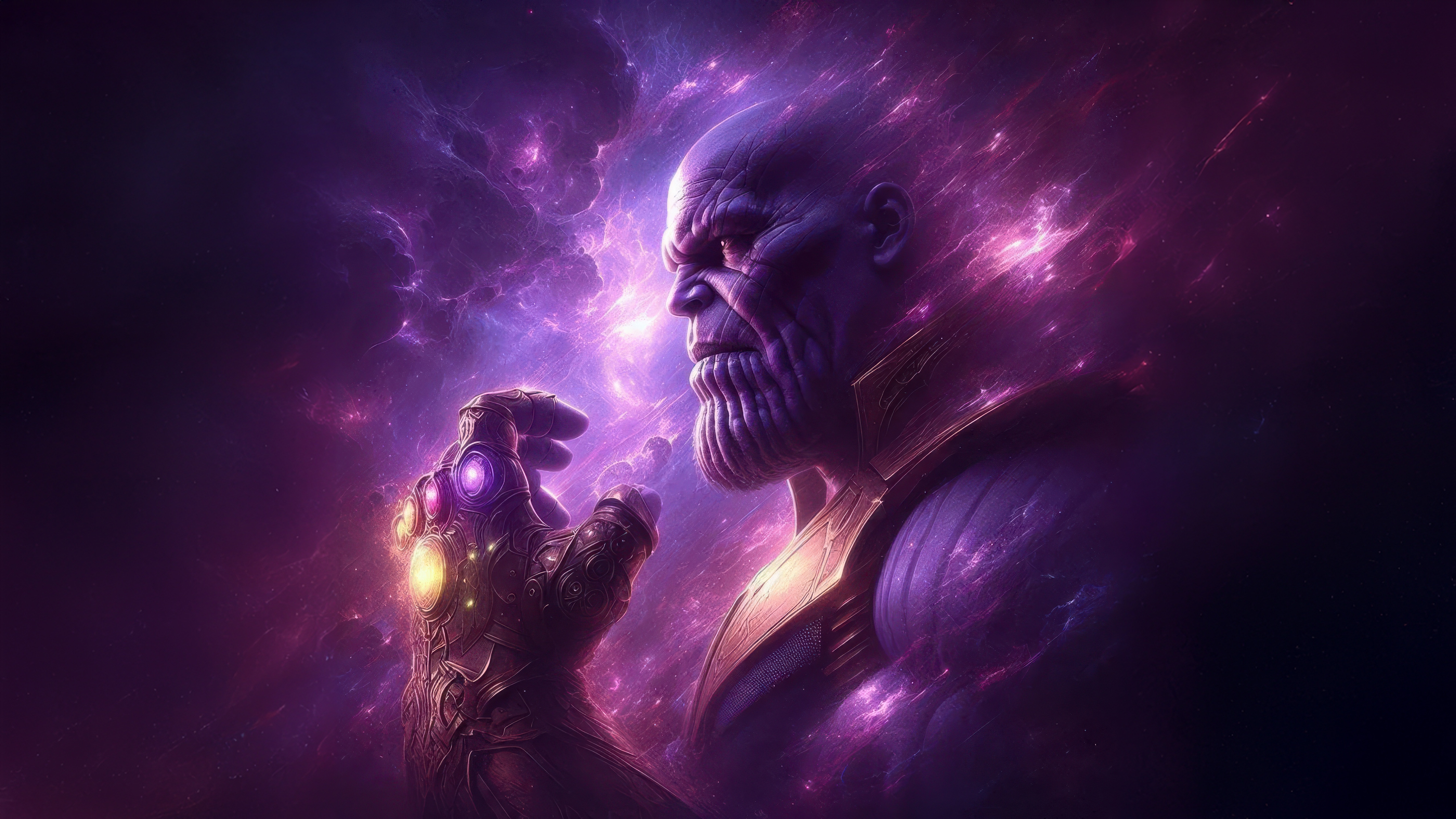Thanos with the Infinity Gauntlet HD Wallpaper