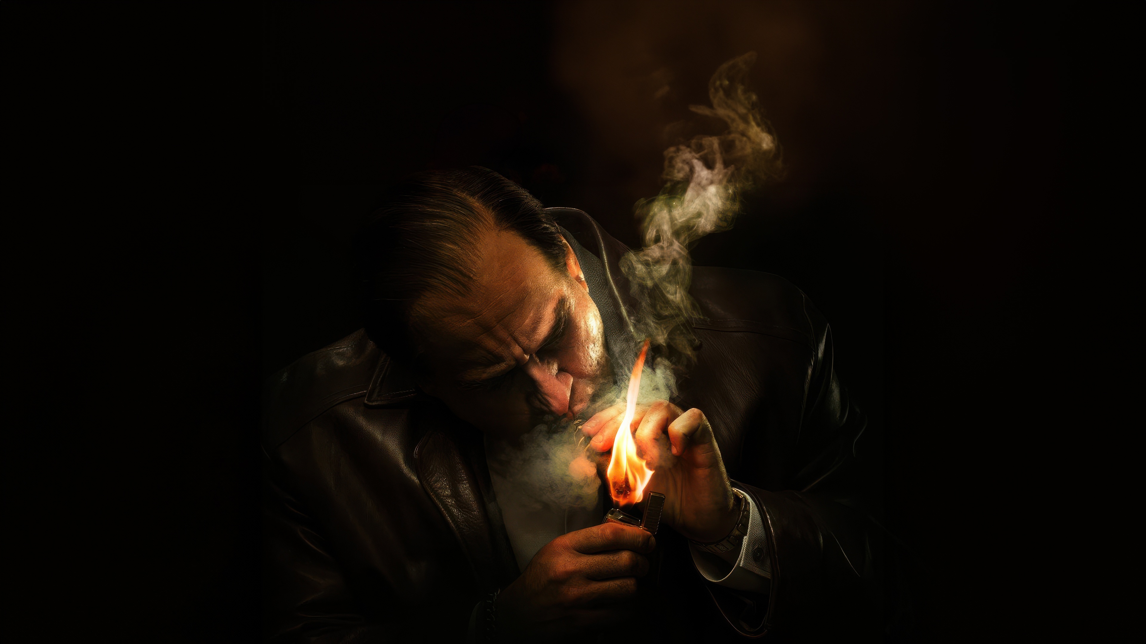 The Penguin lighting a cigarette HD Wallpaper
