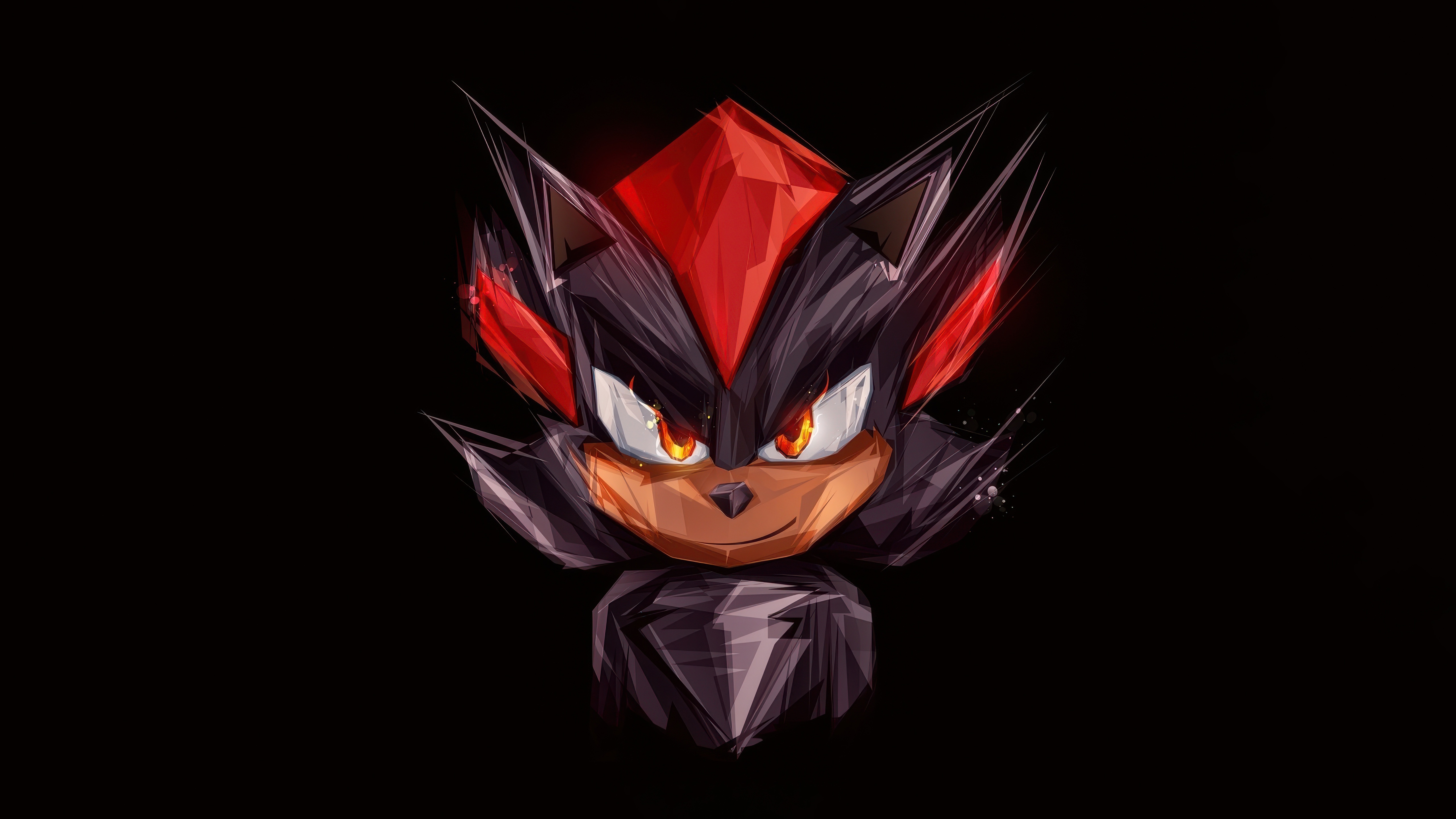 Shadow the Hedgehog close-up portrait HD Wallpaper