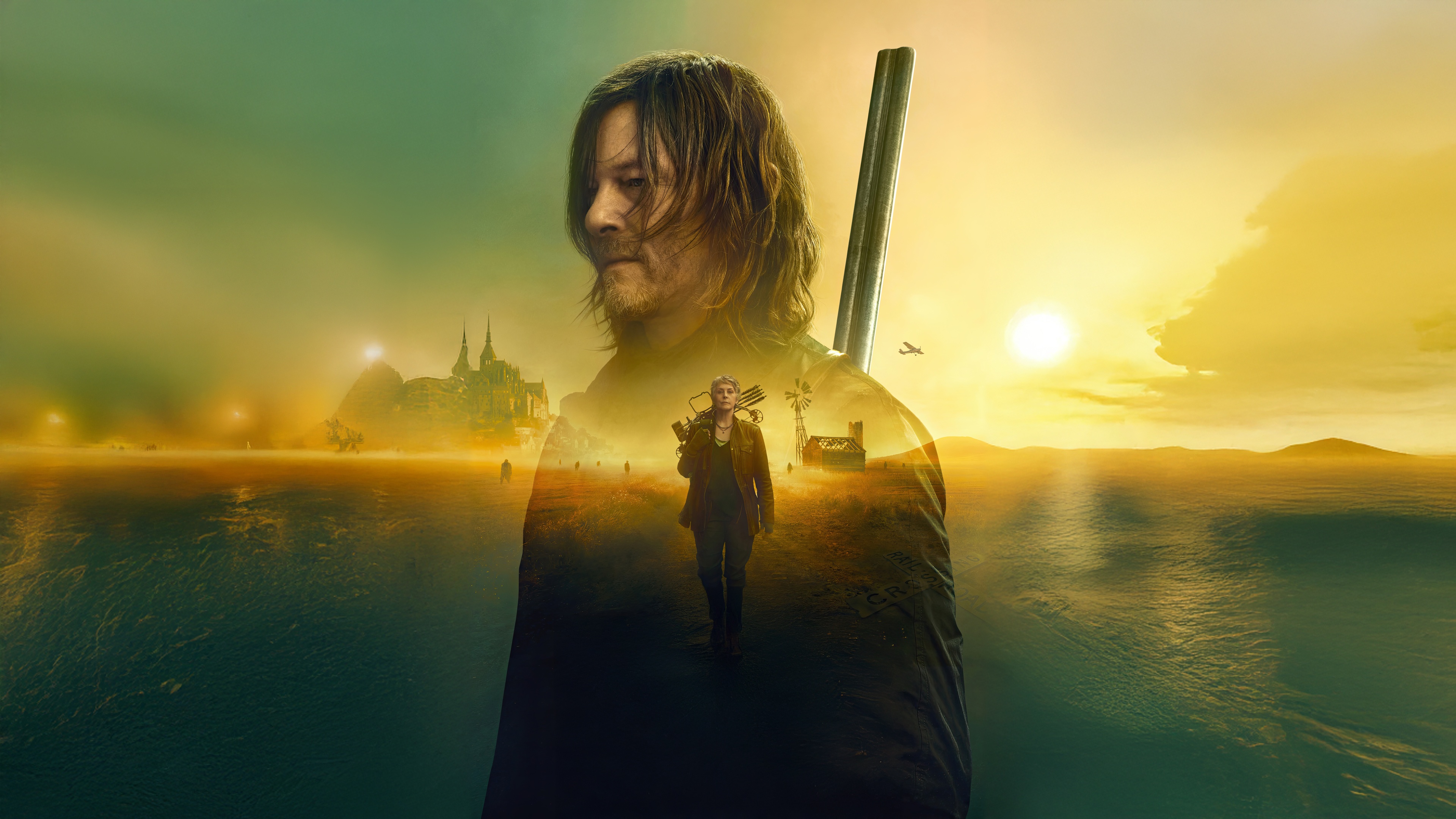 The Walking Dead Daryl Dixon and Carol HD Wallpaper