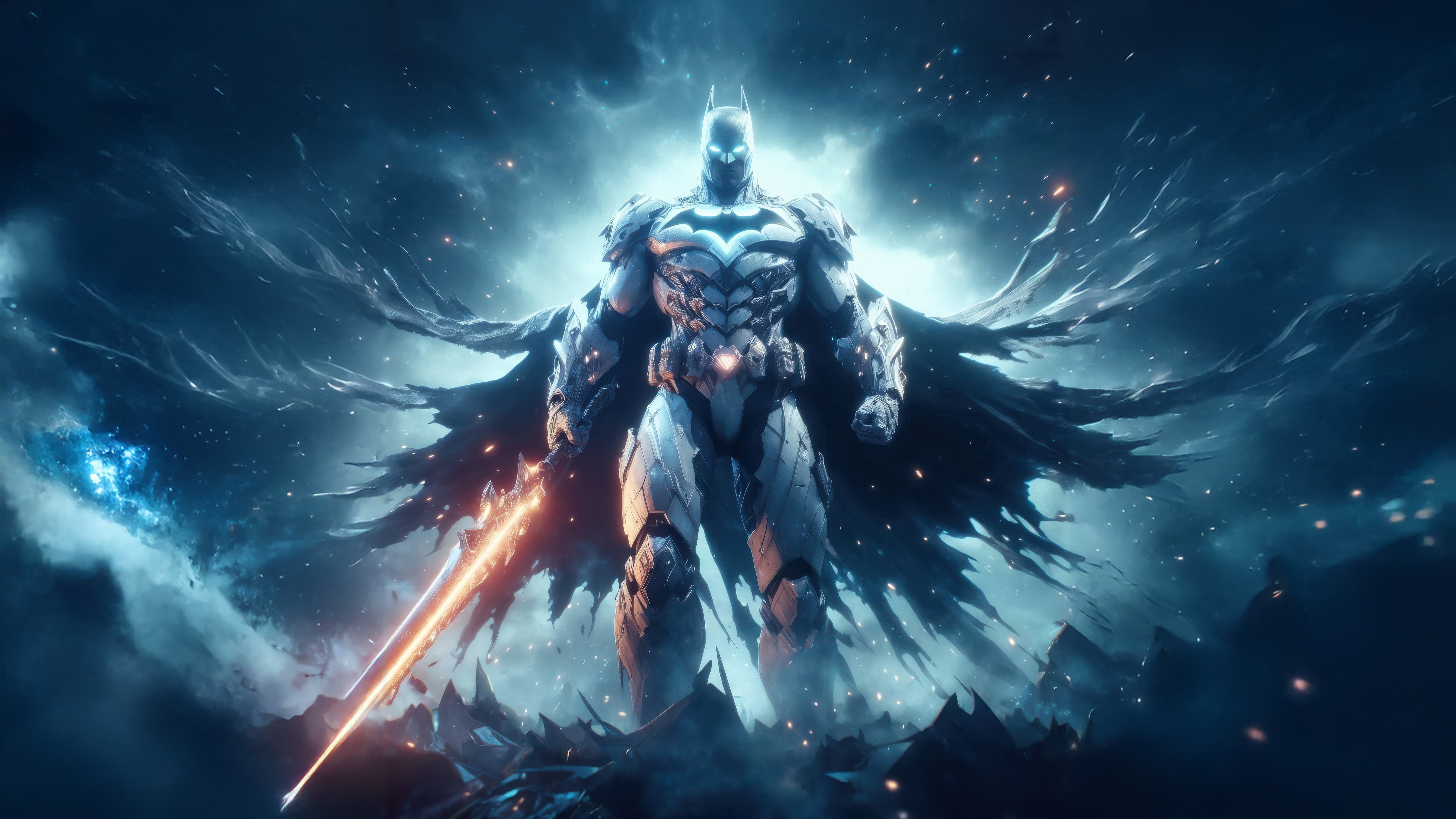 Batman Guardian of the Icy Future HD Wallpaper