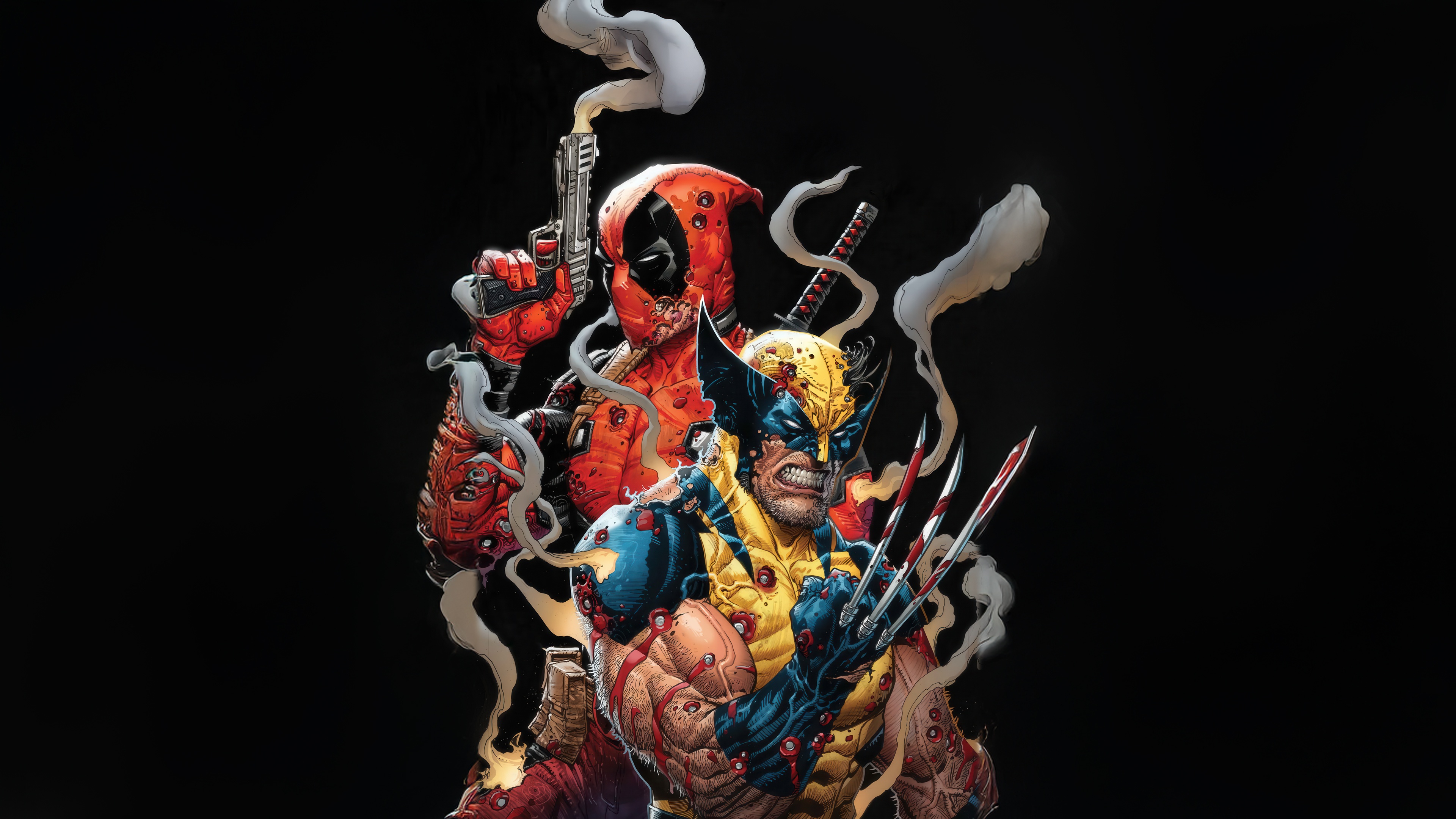 Deadpool and Wolverine HD Wallpaper