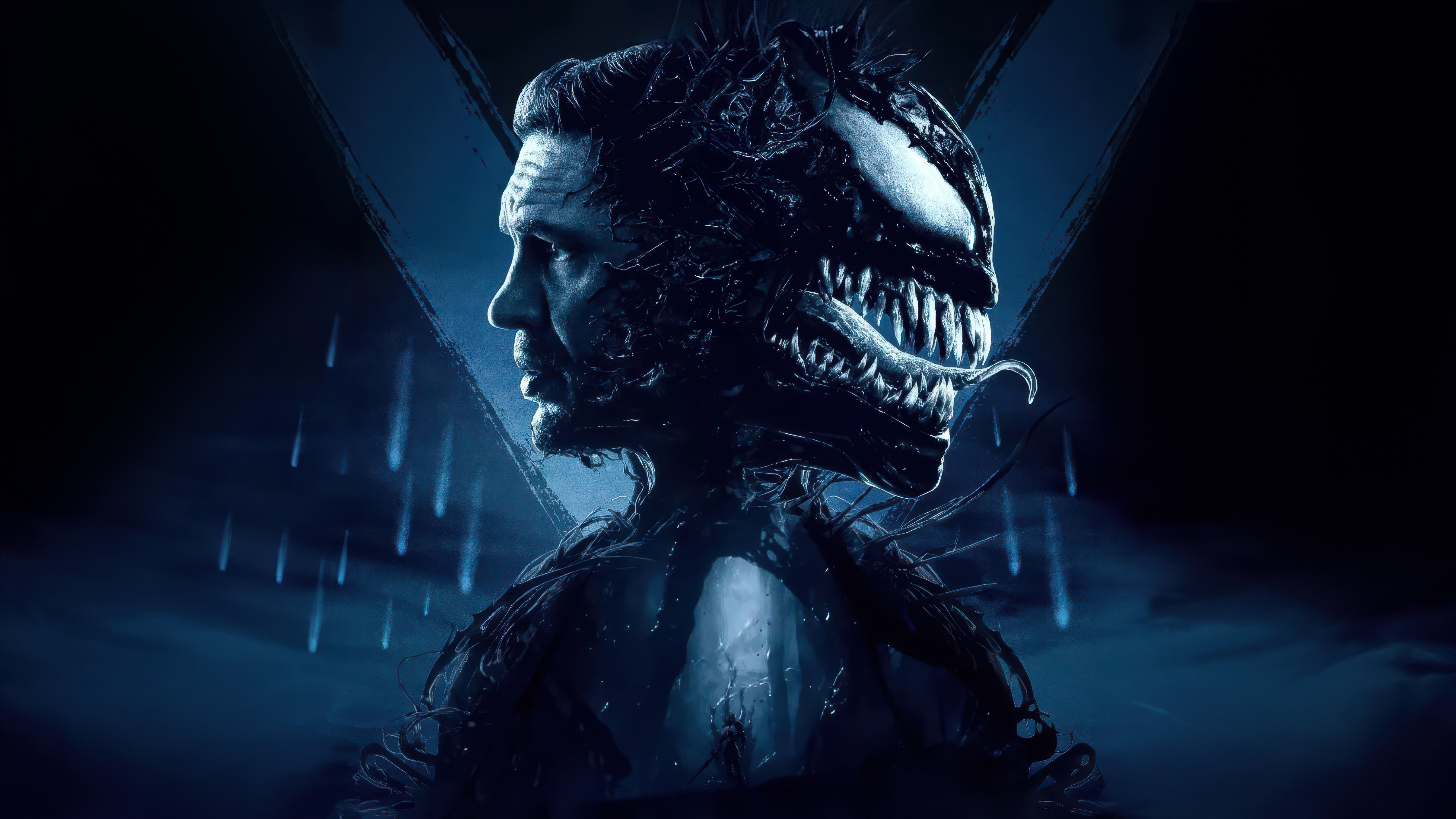Venom and Eddie Brock HD Wallpaper