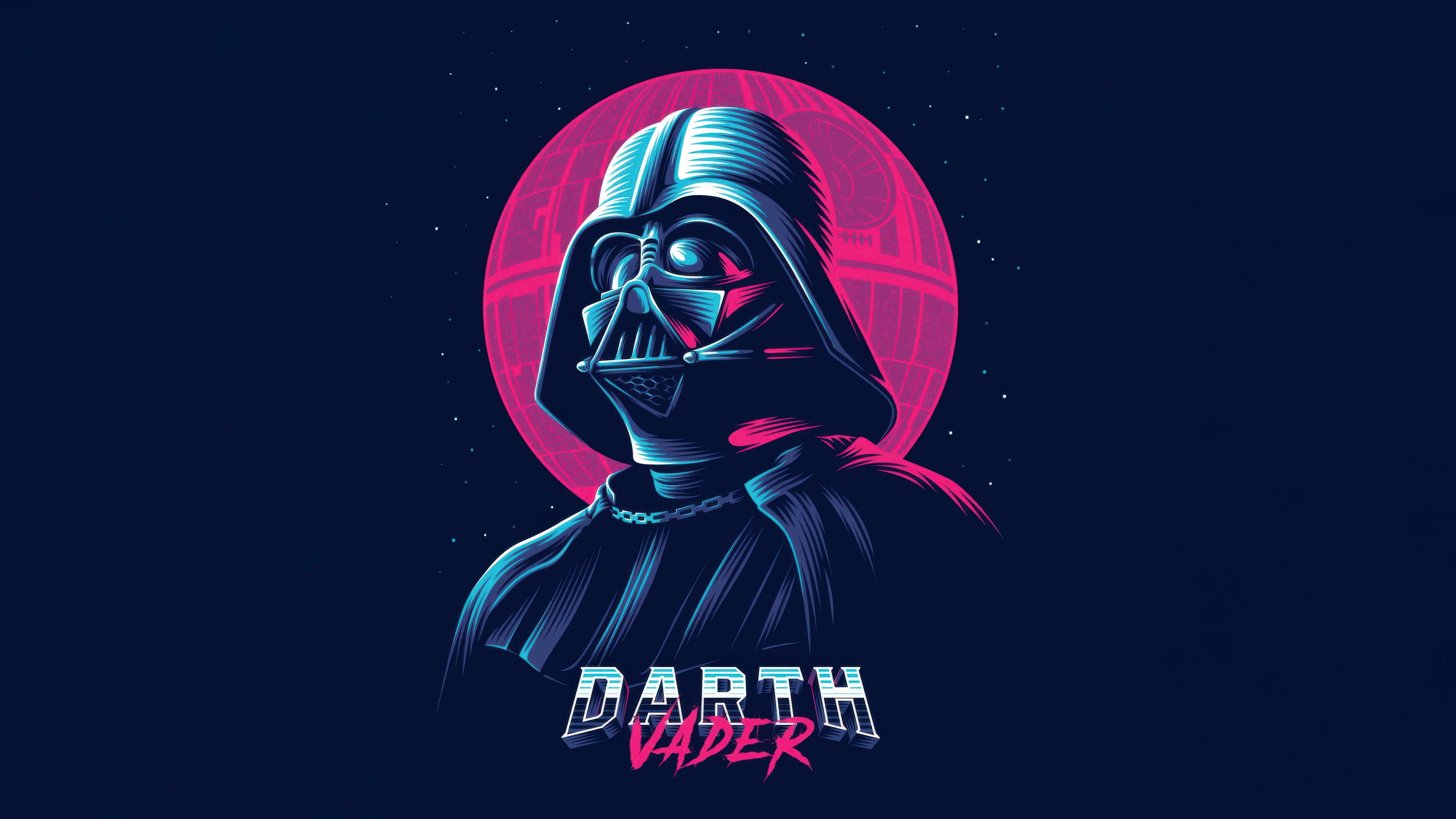 Darth Vader with Death Star Background HD Wallpaper