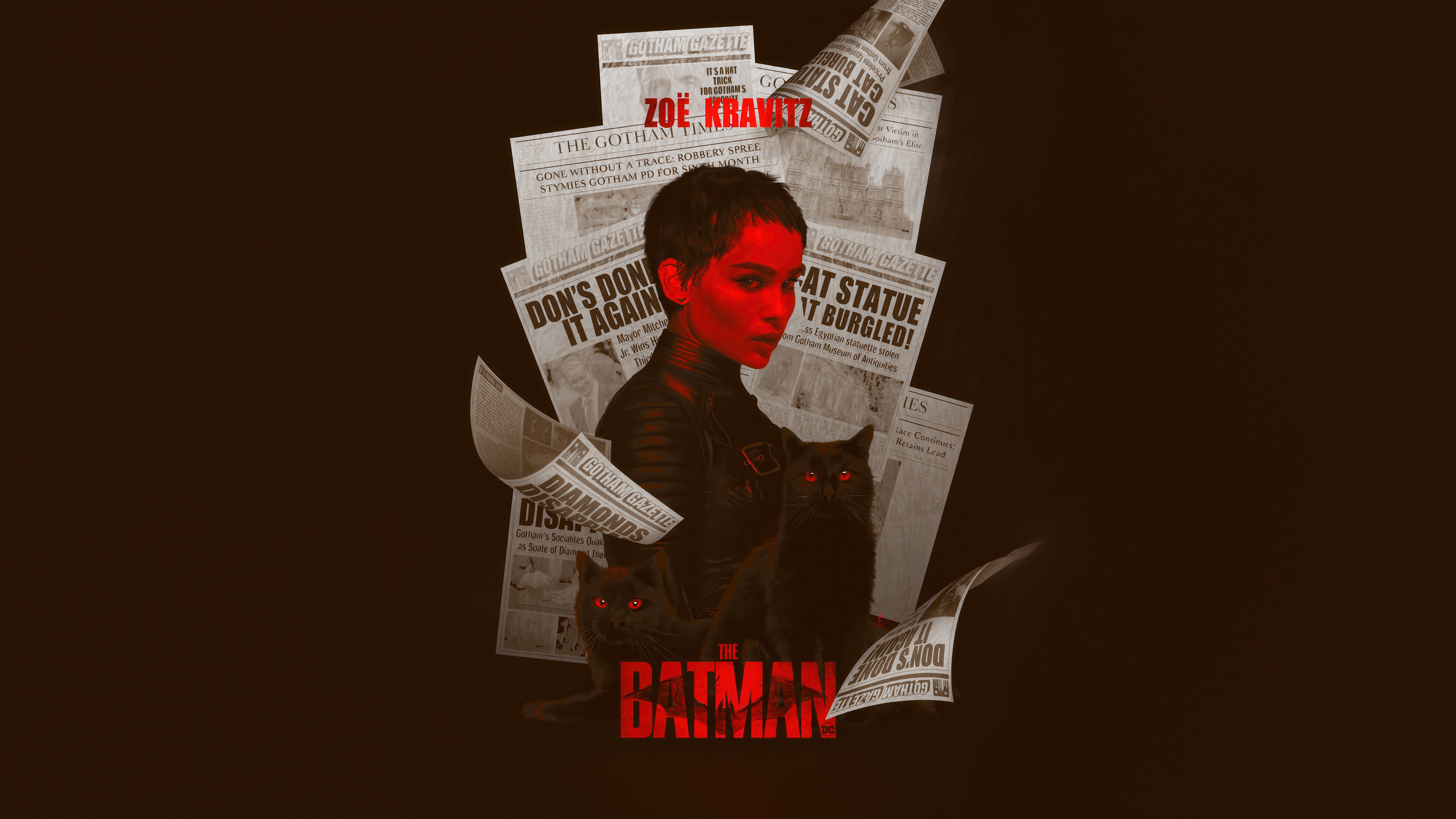 Zoe Kravitz as Catwoman in The Batman HD Wallpaper