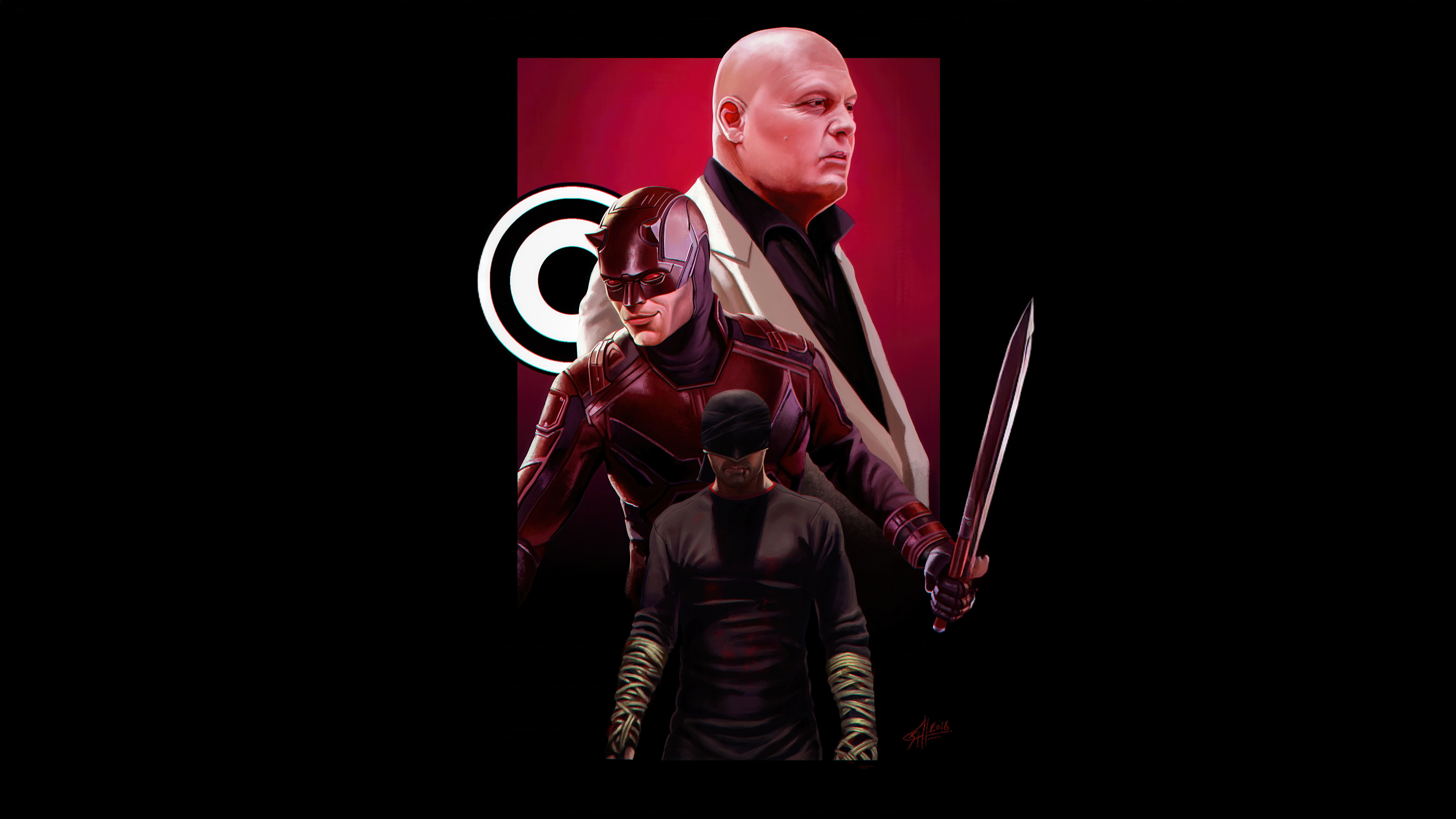 Daredevil and Kingpin HD Wallpaper