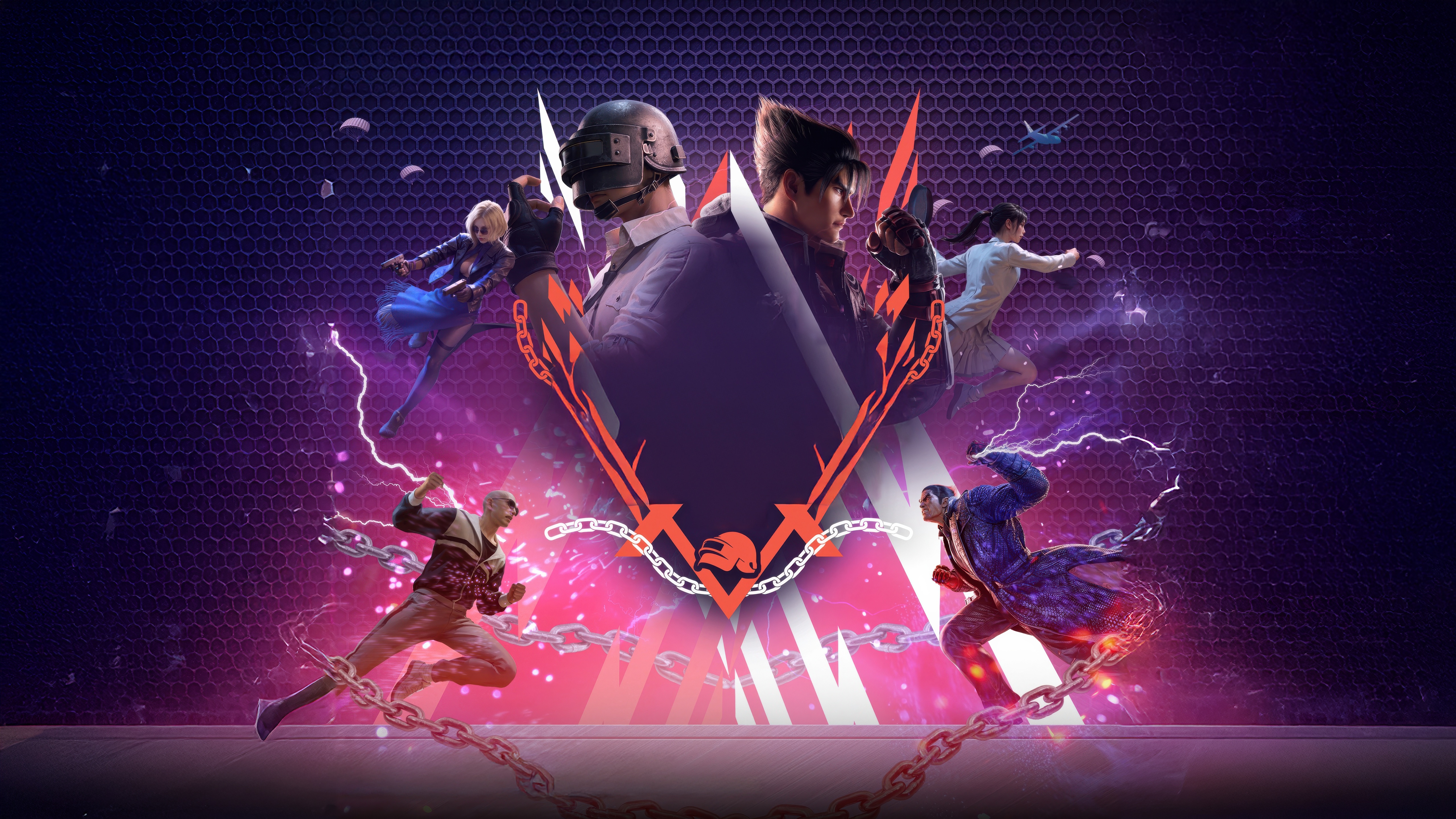 PUBG X Tekken Crossover Event Art HD Wallpaper