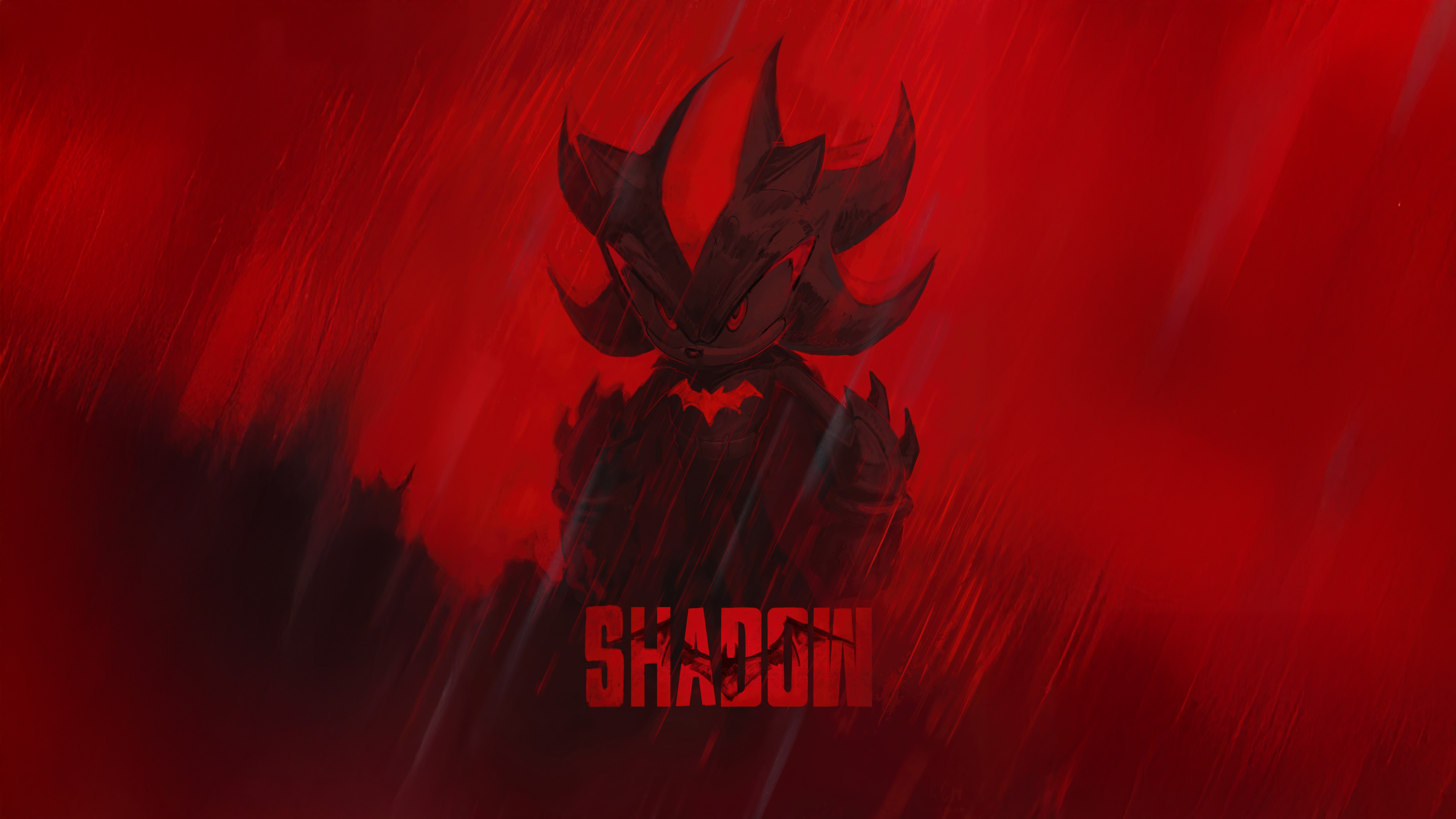 Shadow the Hedgehog as Batman HD Wallpaper