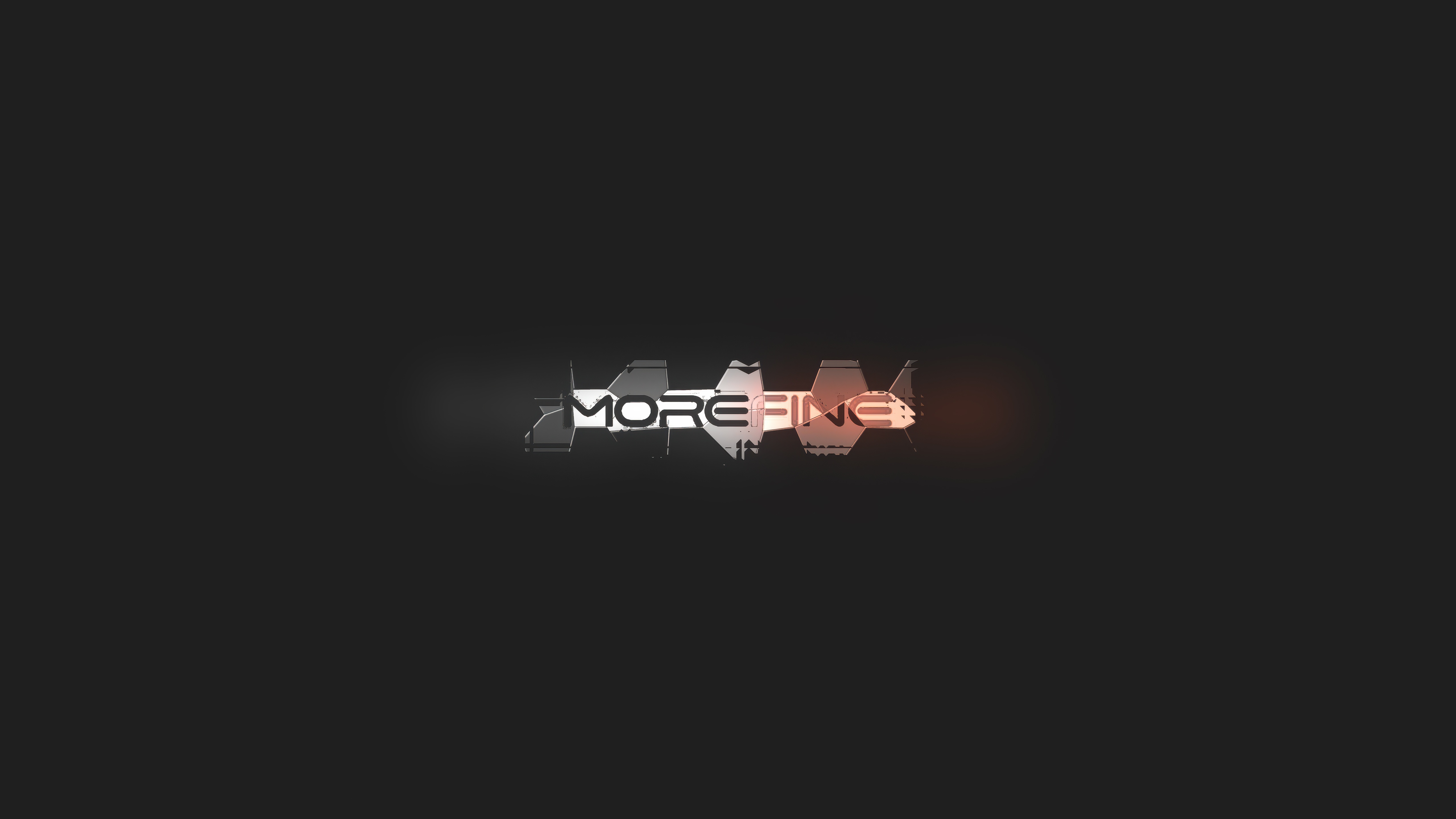 More Fine logo with metallic effect HD Wallpaper