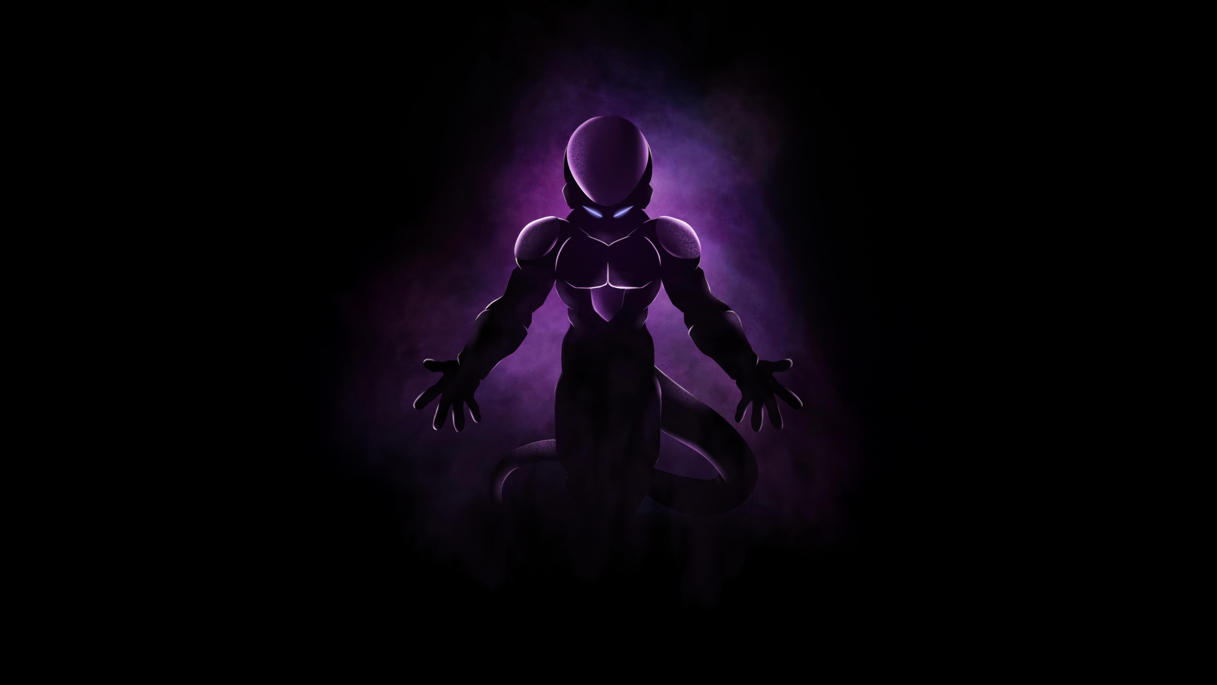 Frieza in his final form with purple aura HD Wallpaper