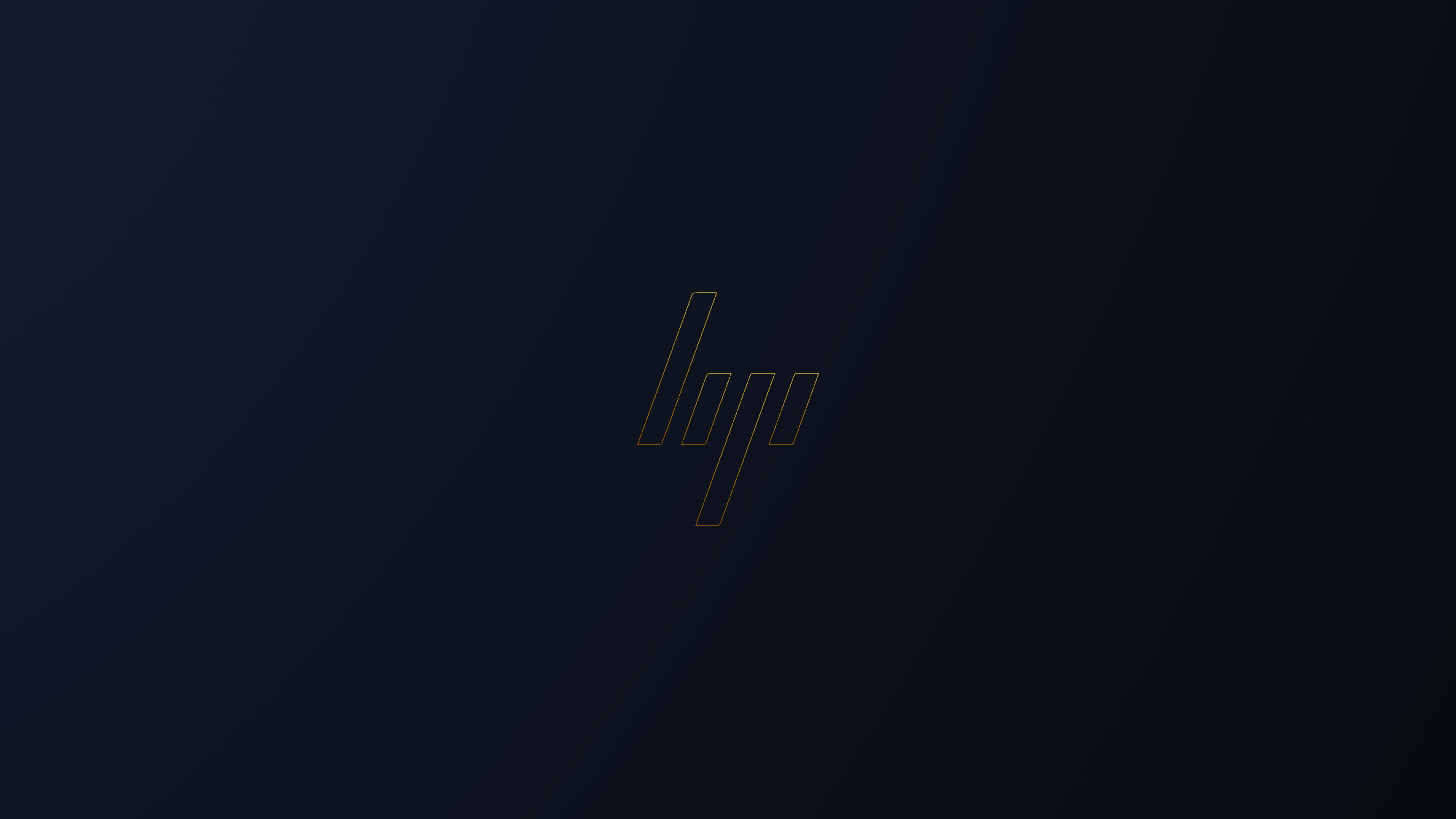 HP logo on a dark blue background HD Wallpaper
