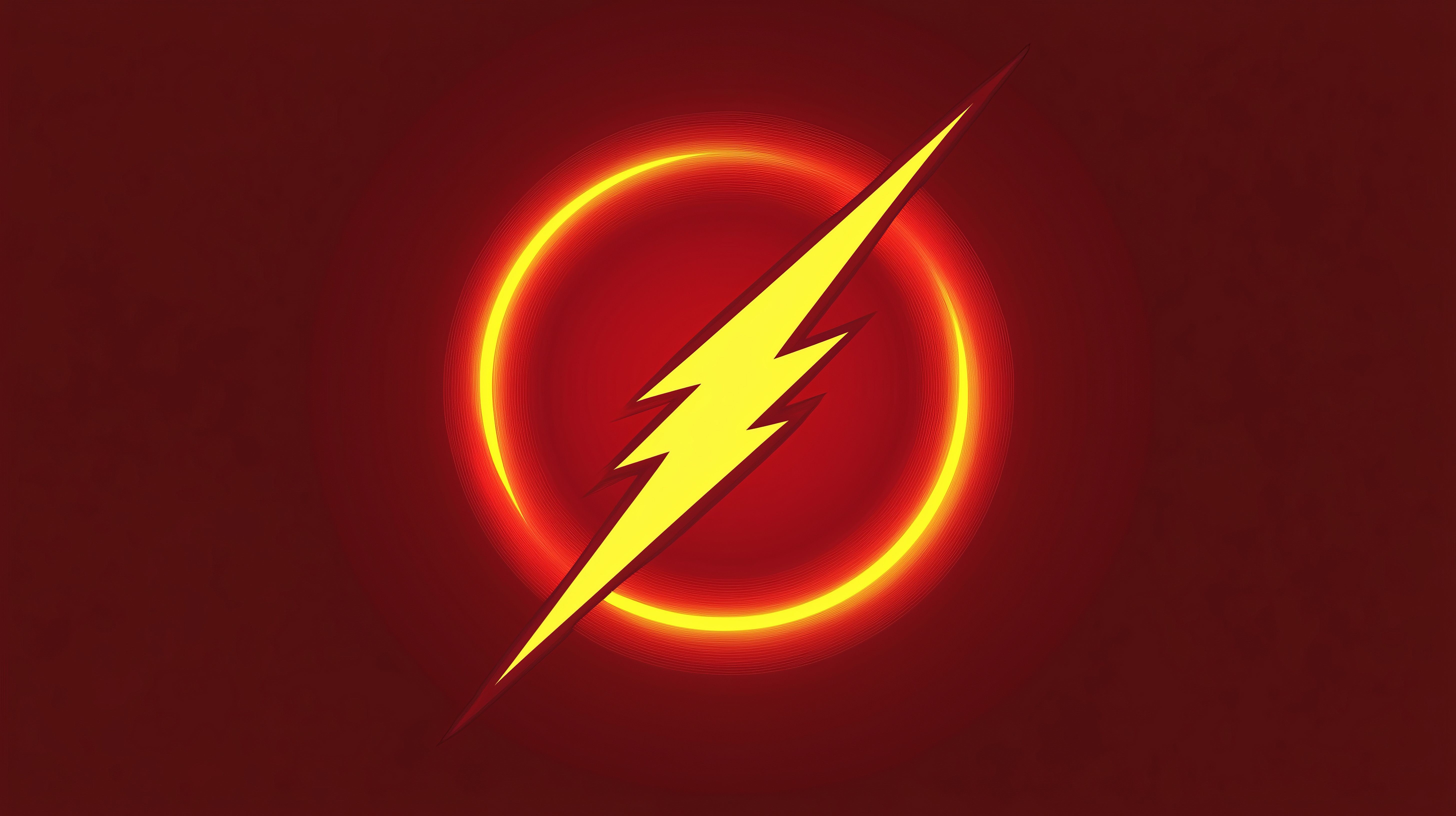 The Flash Minimal Logo HD Wallpaper