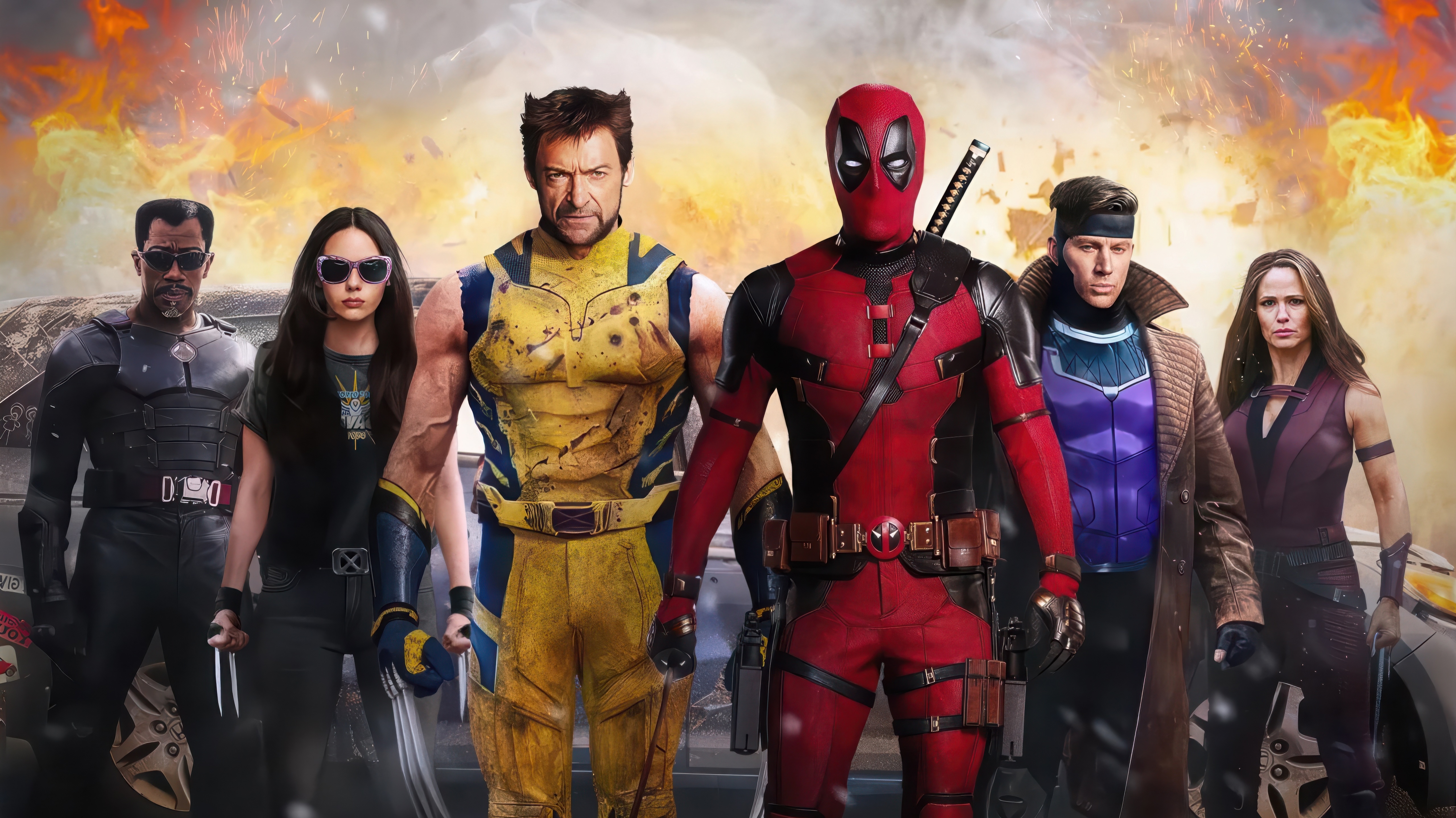 Deadpool and Wolverine ready for battle HD Wallpaper