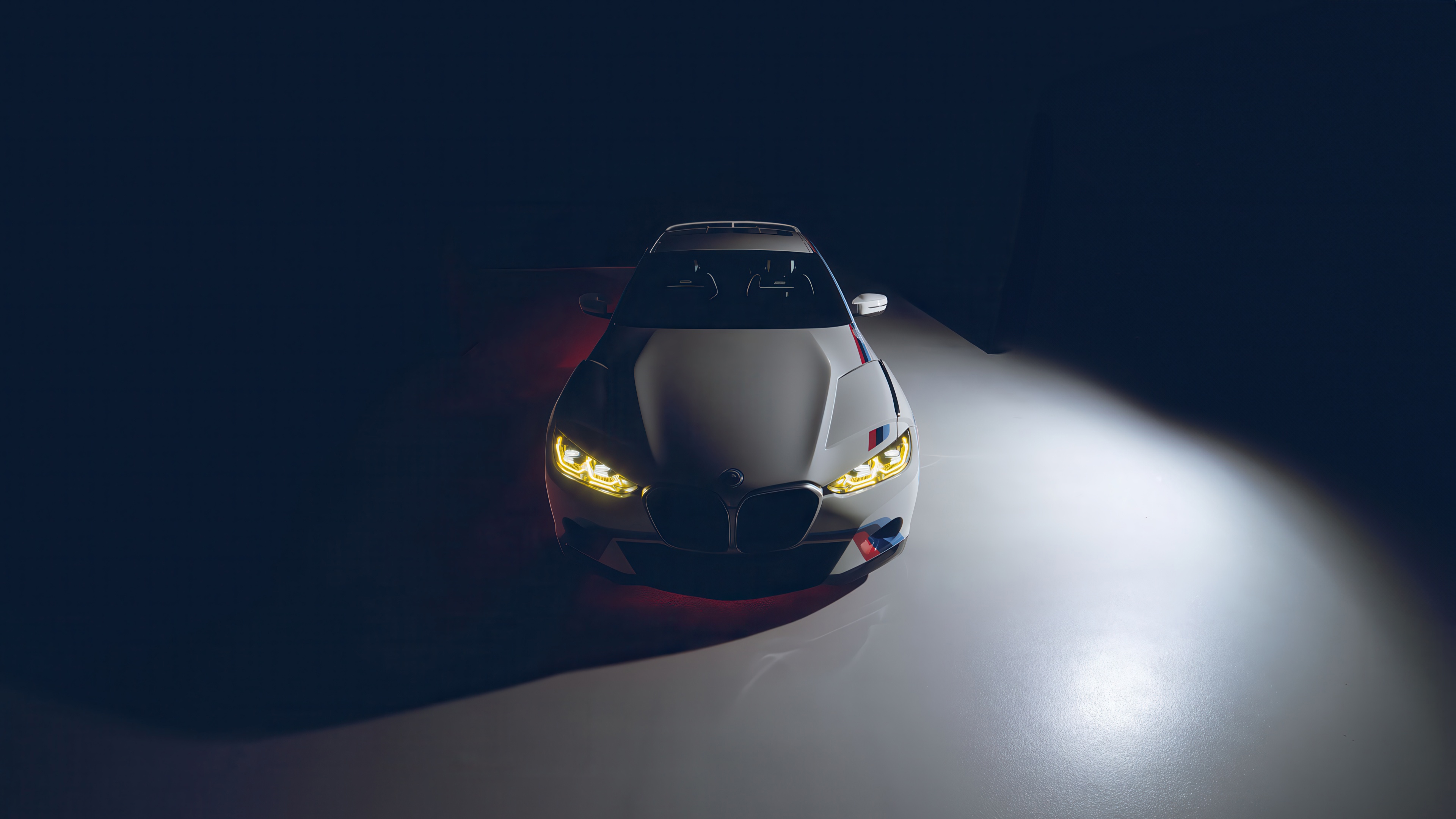 BMW M Performance car in a dark studio HD Wallpaper