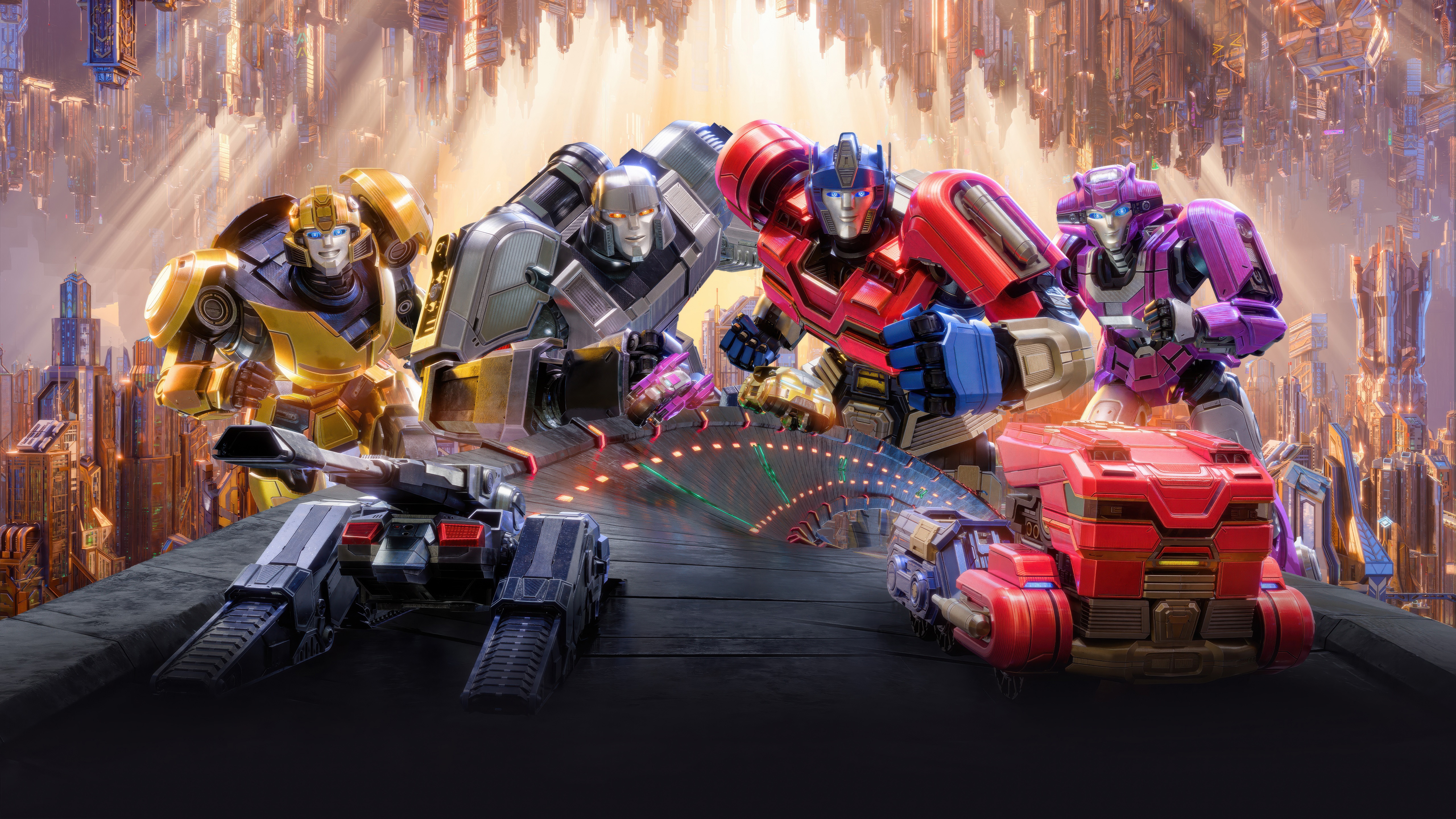 Transformers One 2024 Characters and Vehicles HD Wallpaper