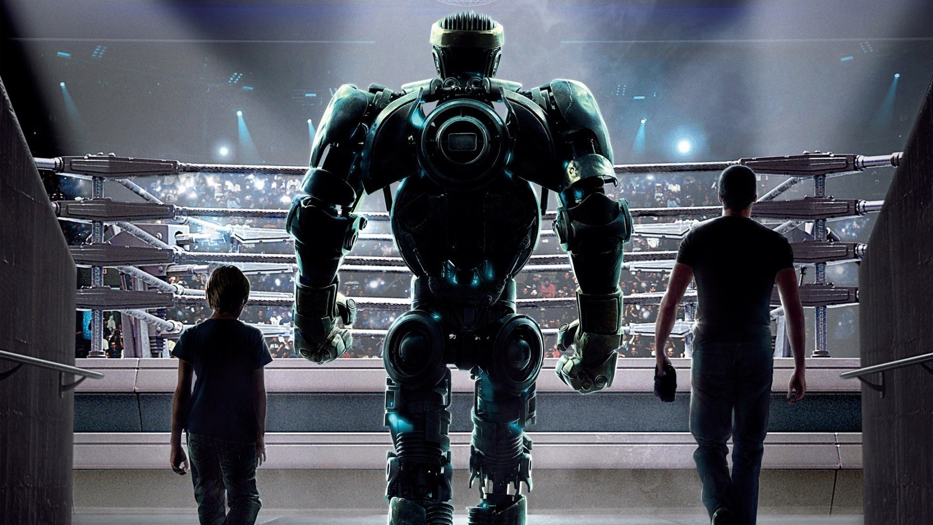 Atom and Zeus robots from Real Steel movie HD Wallpaper