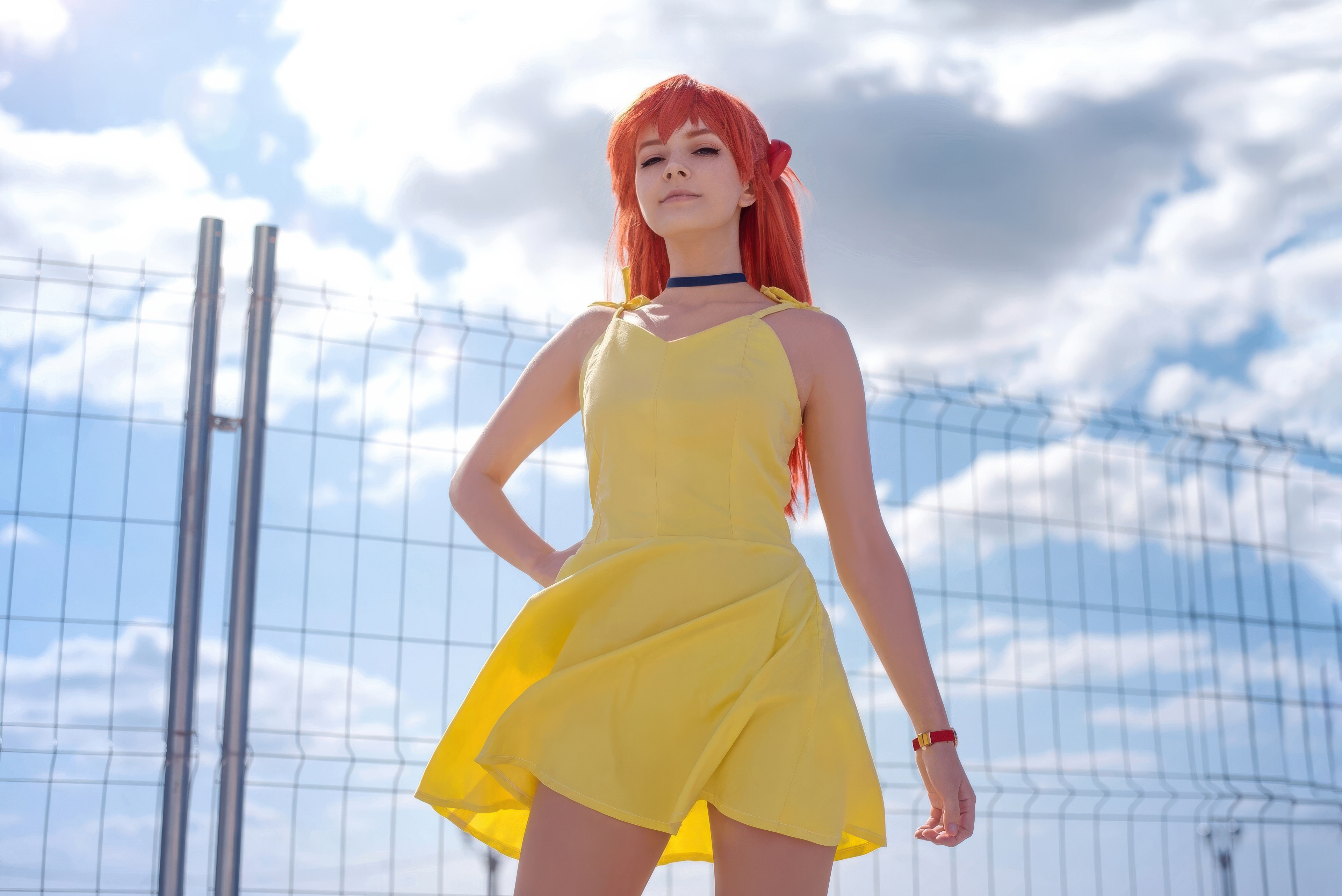 Asuka Langley Soryu Neon Genesis Cosplay HD Wallpaper