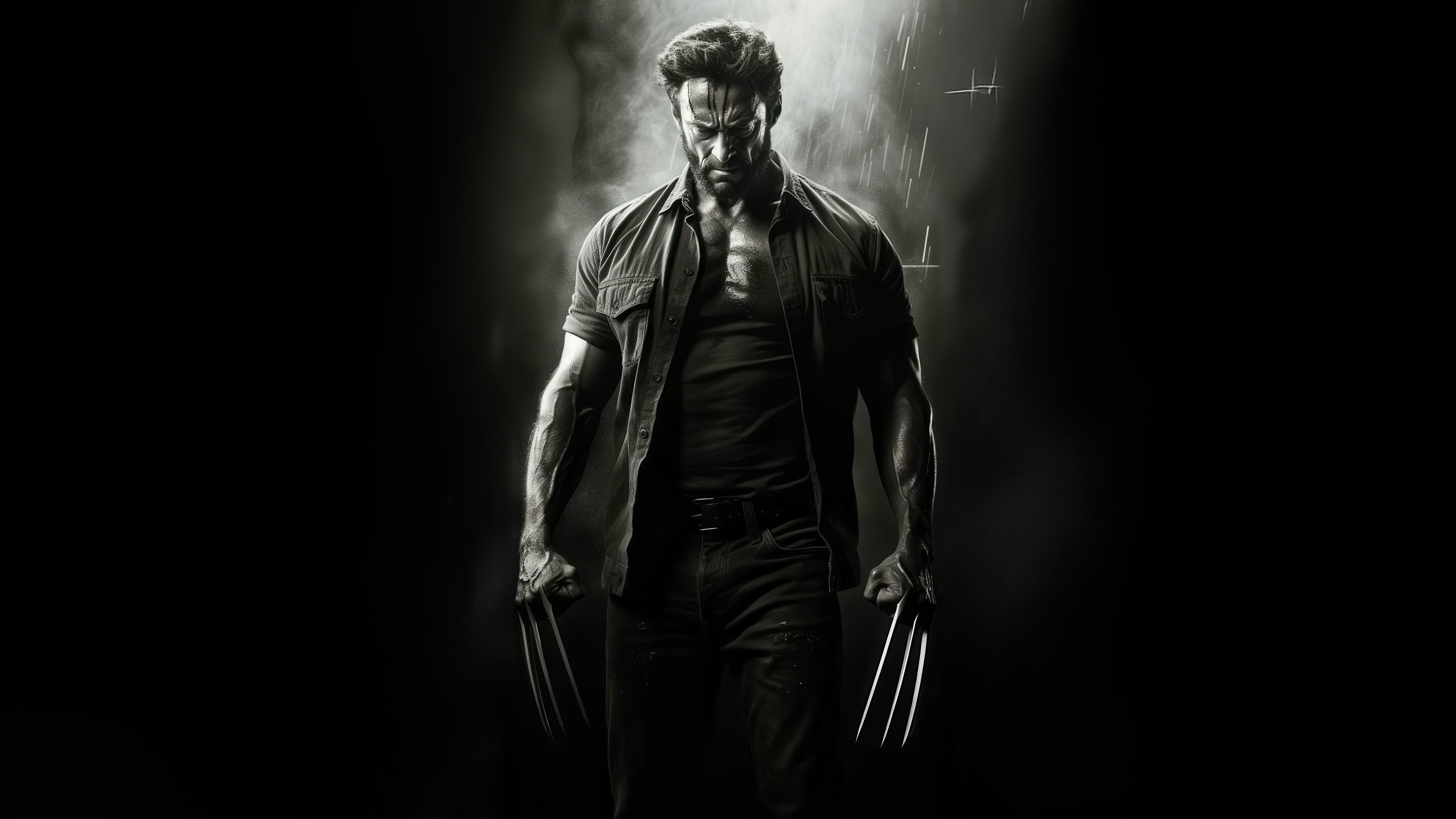 Wolverine with Claws HD Wallpaper