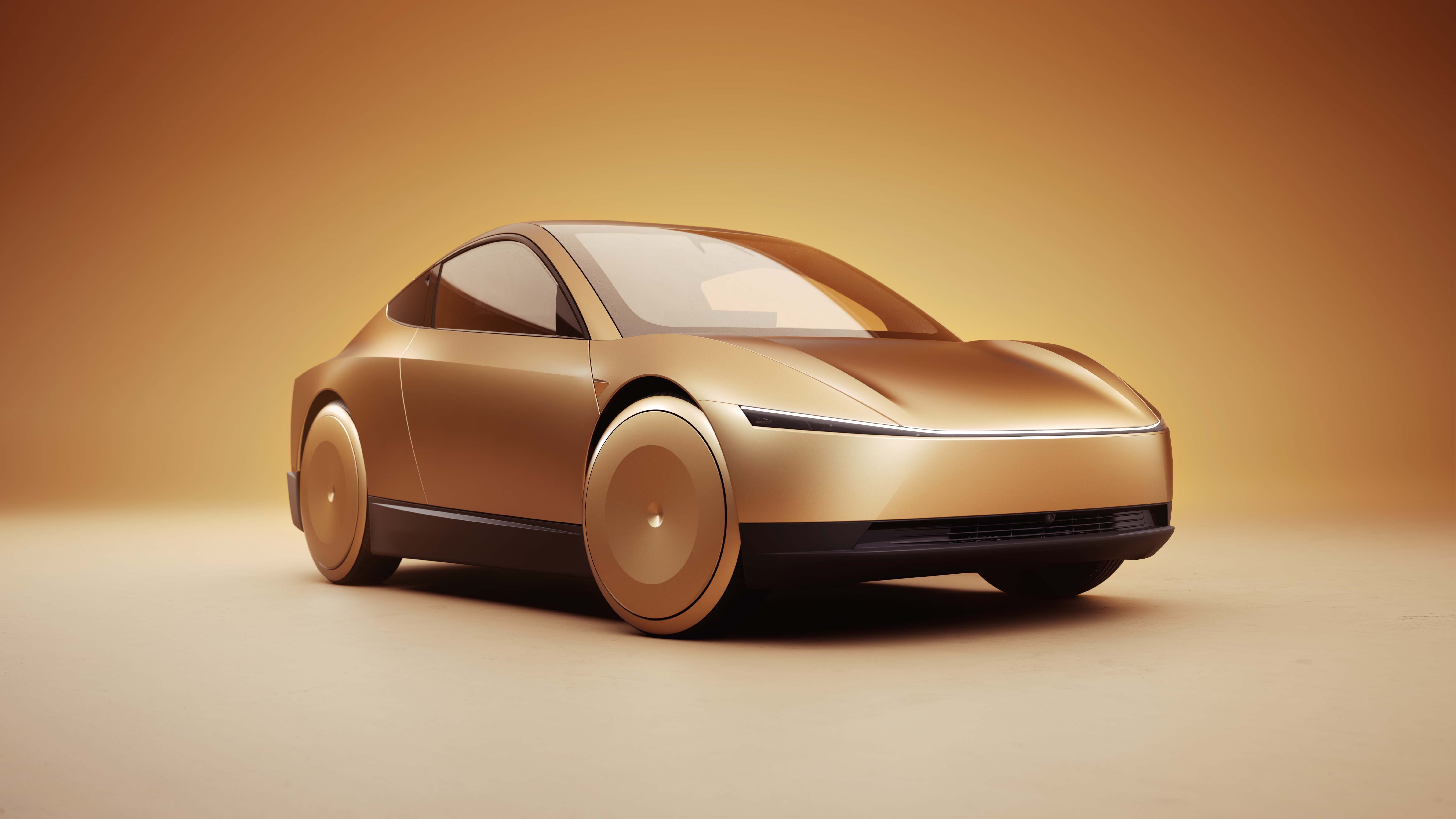 2024 Tesla Robotaxi concept car HD Wallpaper