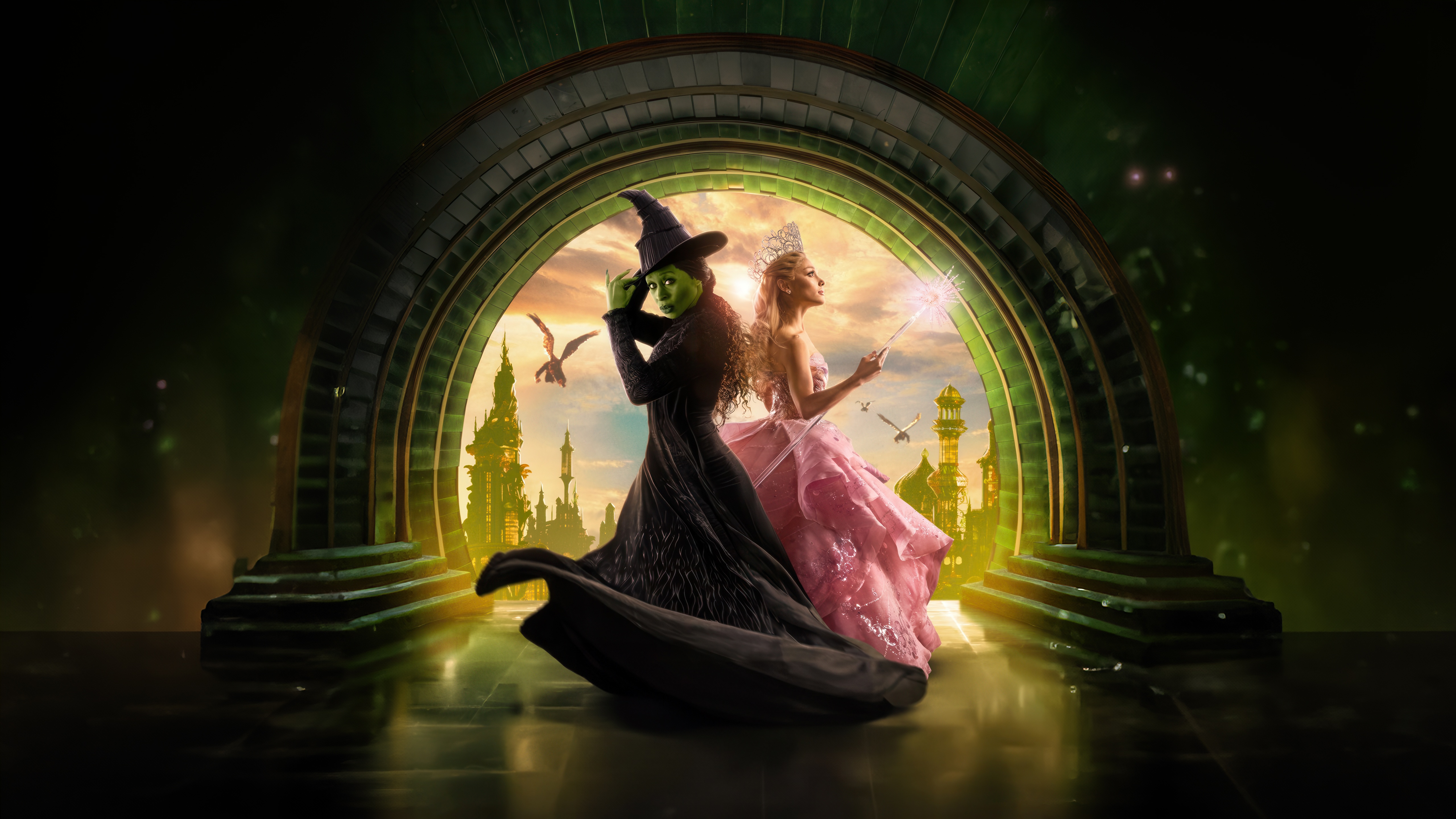 Wicked Movie 2024 Screen X Poster HD Wallpaper