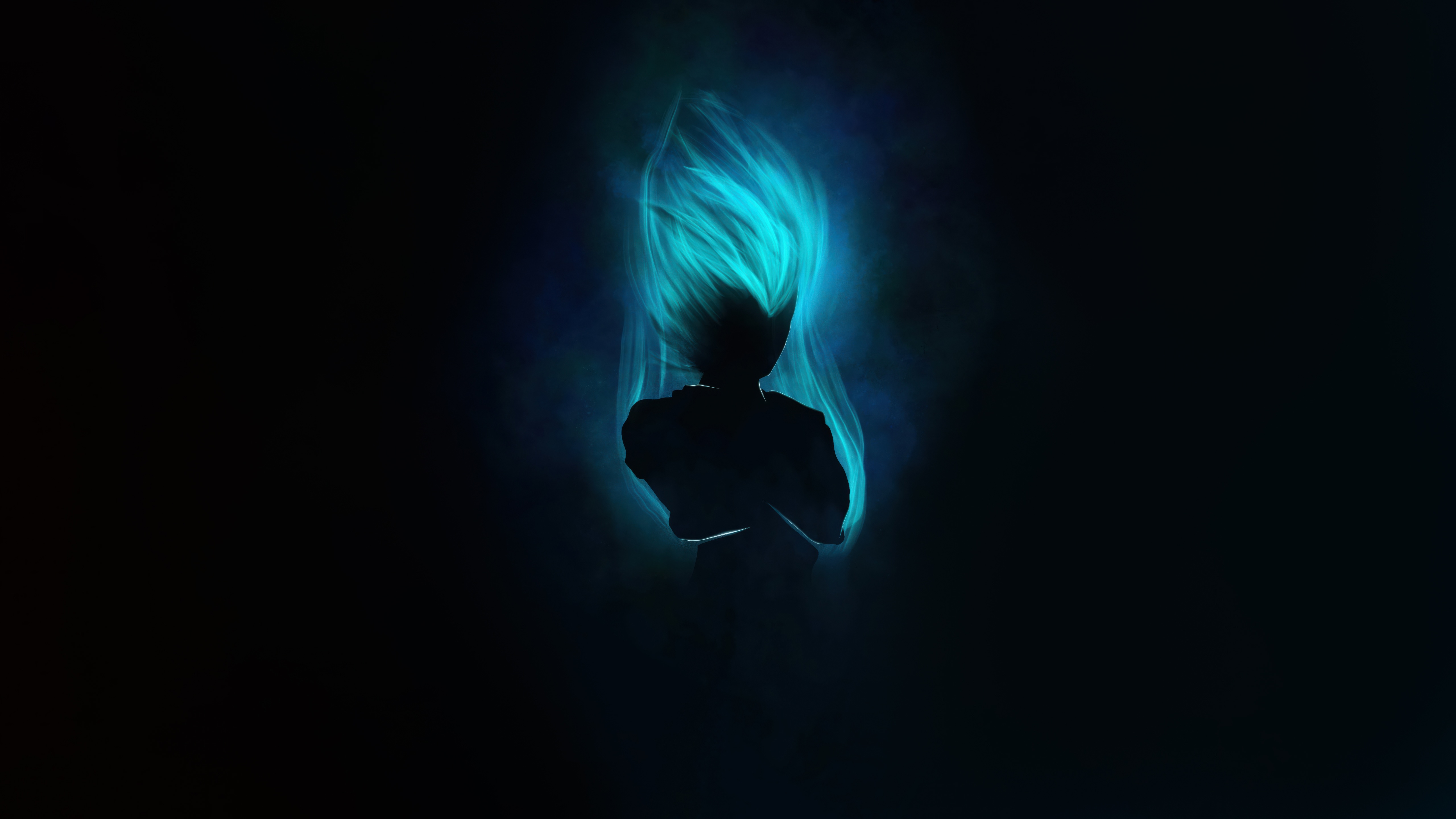Vegeta with Blue Aura HD Wallpaper