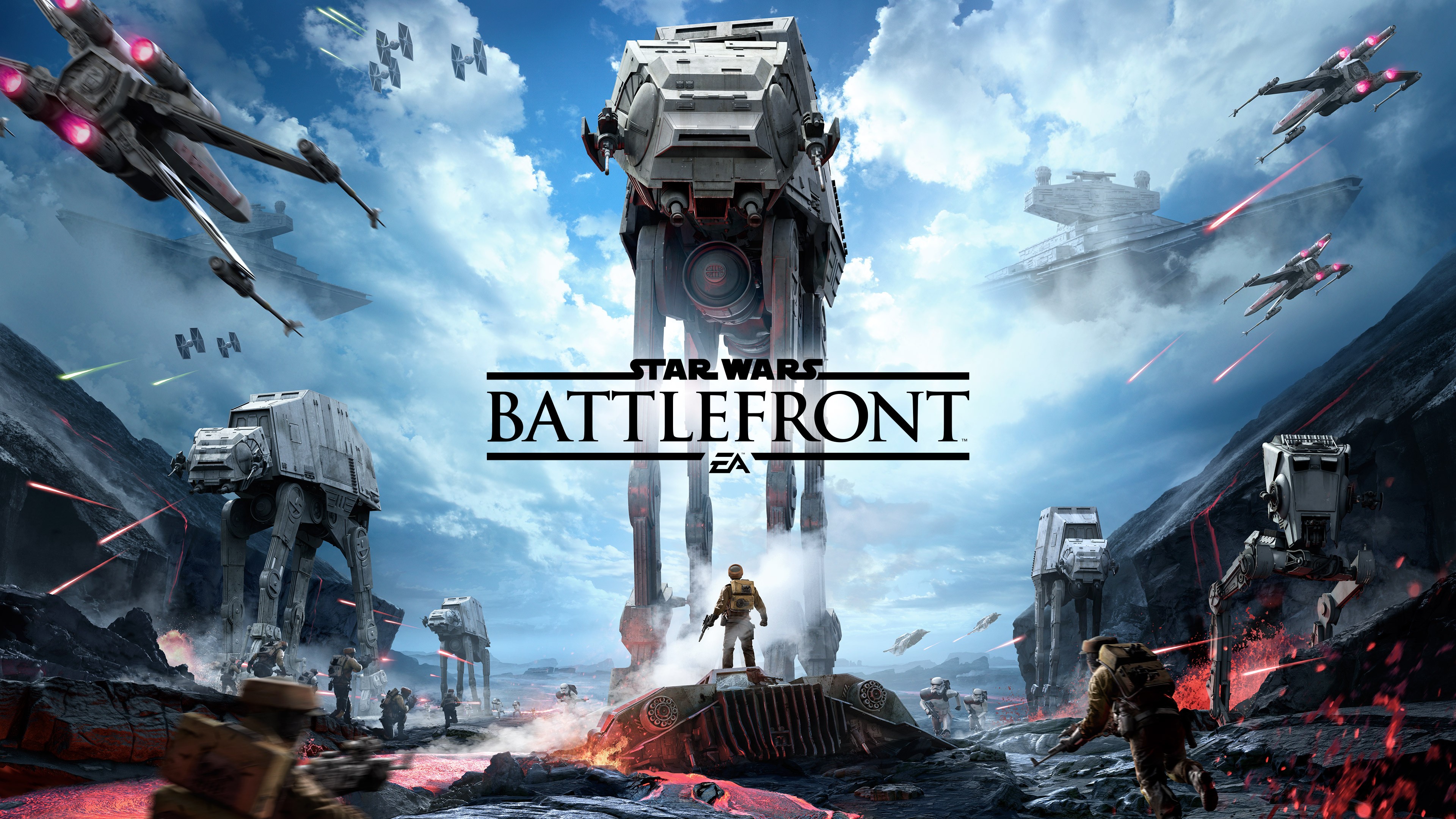 Star Wars Battlefront EA AT-AT X-Wing Tie Fighter Star Destroyer HD Wallpaper